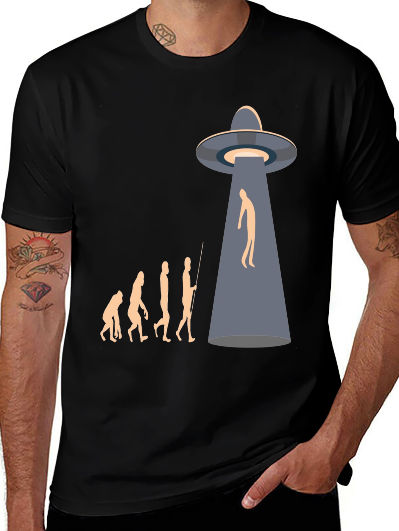 Variant 10 of Evolution Abduction Graphic Tee