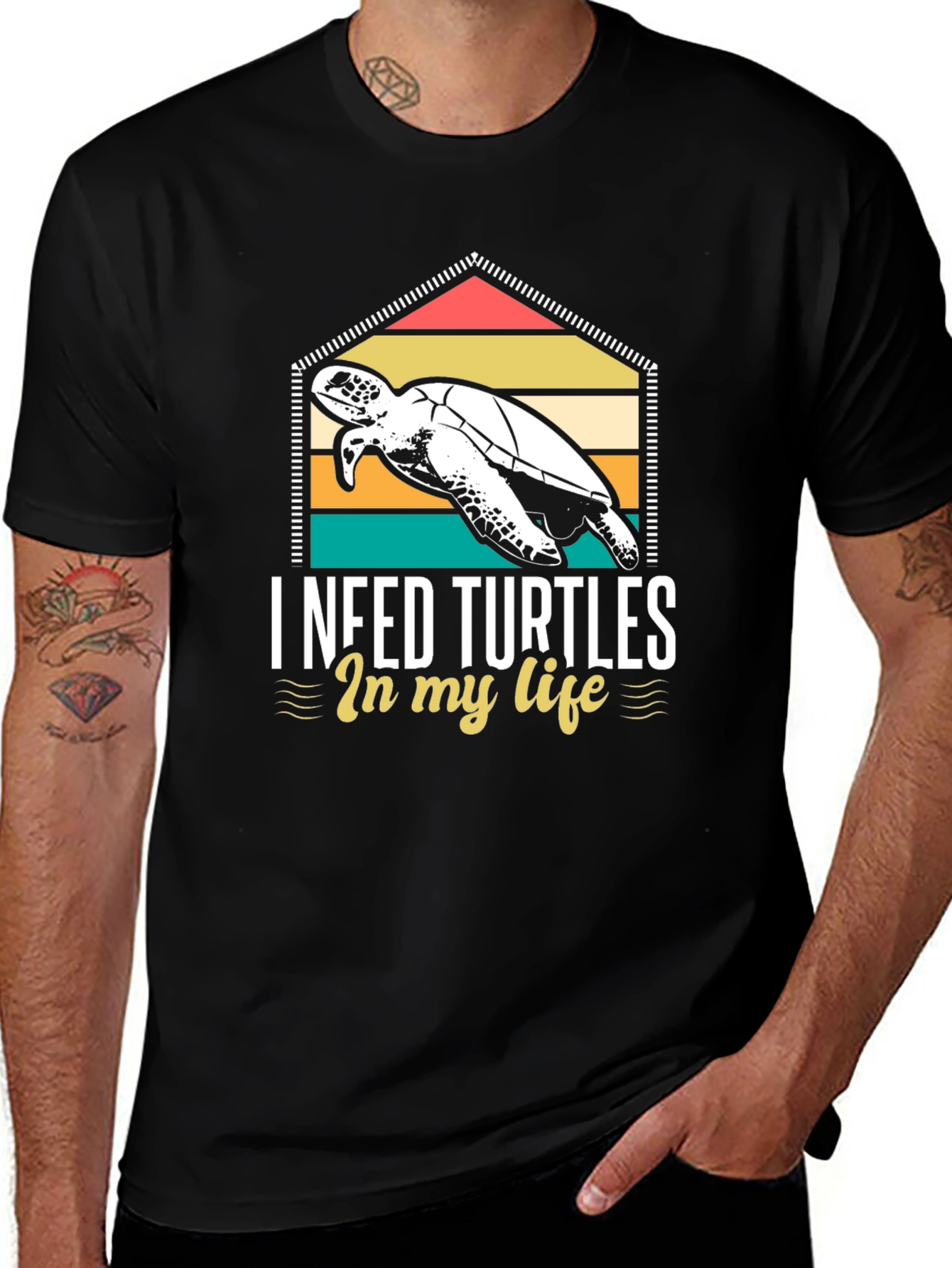 Variant 22 of I Need Turtles in my Life Graphic Tee