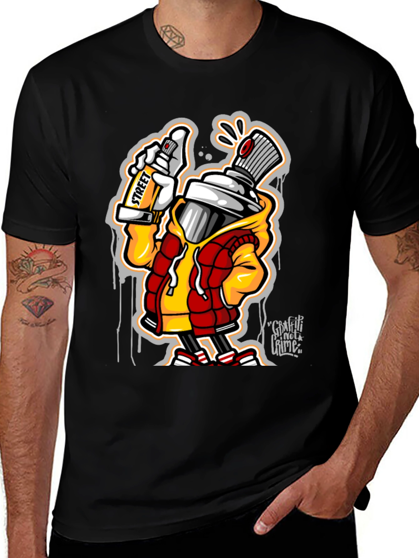Variant 19 of Urban Graffiti Art T-Shirt