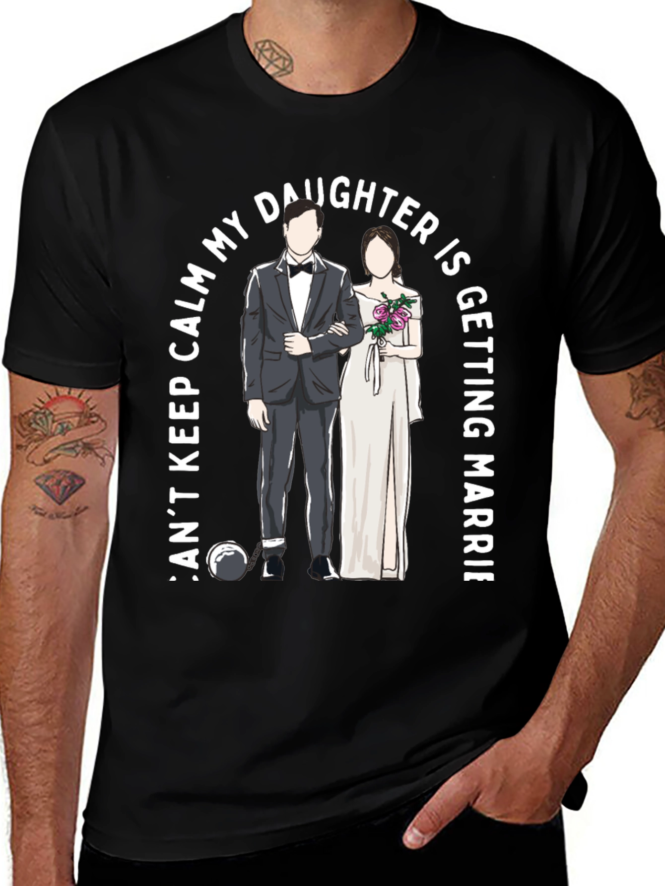 Variant 20 of Can't Keep Calm Daughter Wedding Tee