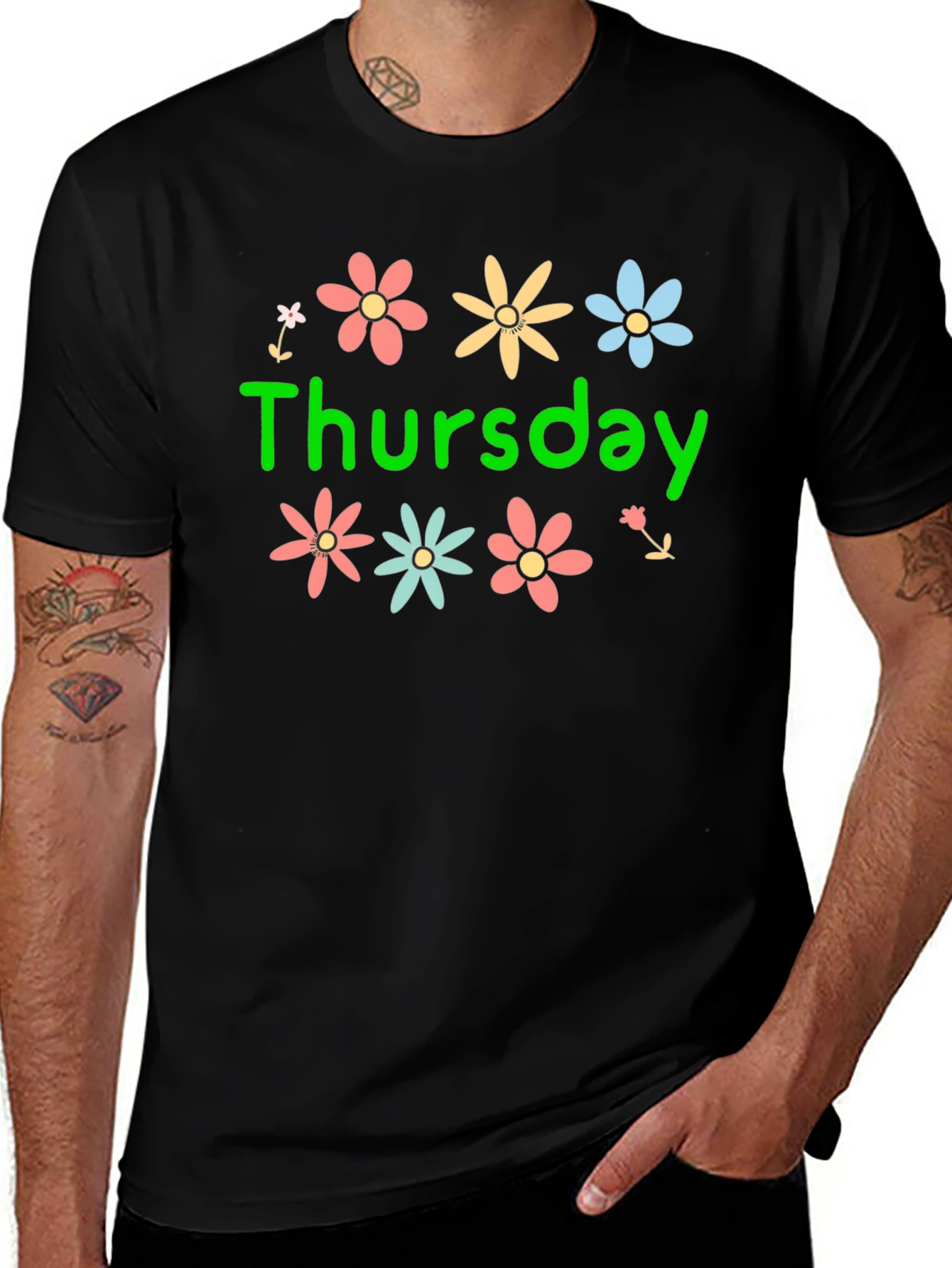Variant 19 of Floral Thursday Graphic T-Shirt