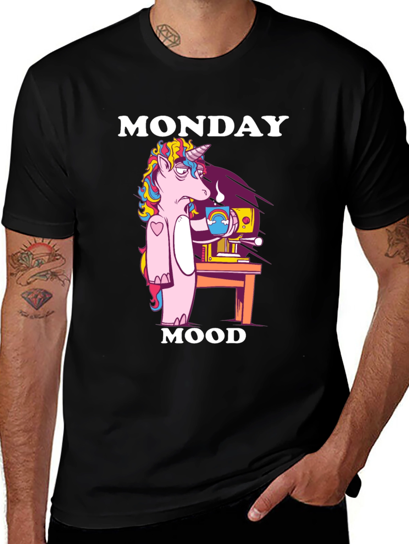 Variant 19 of Monday Mood Unicorn Graphic T-Shirt