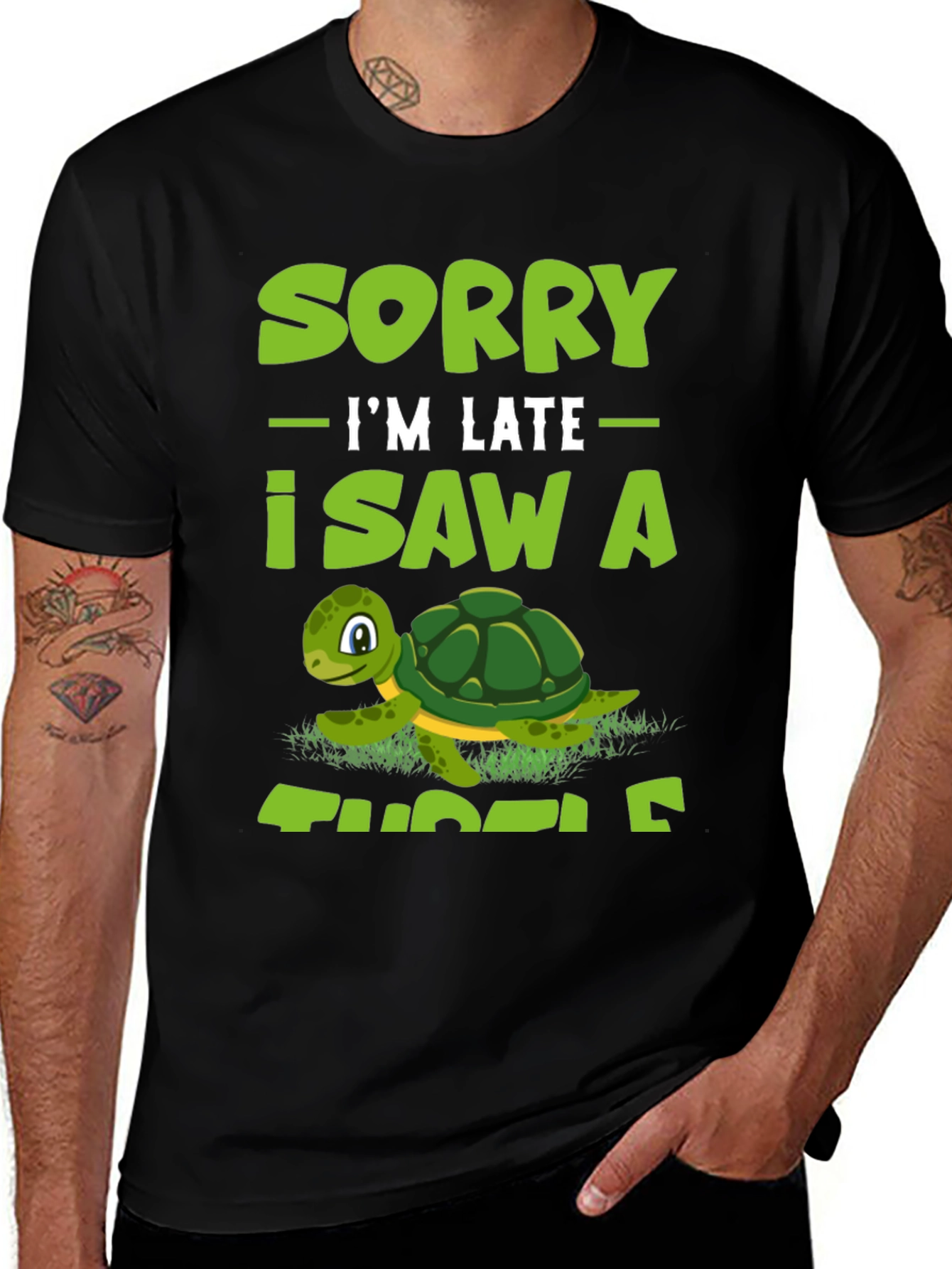 Variant 13 of Sorry I'm Late I Saw A Turtle T-Shirt