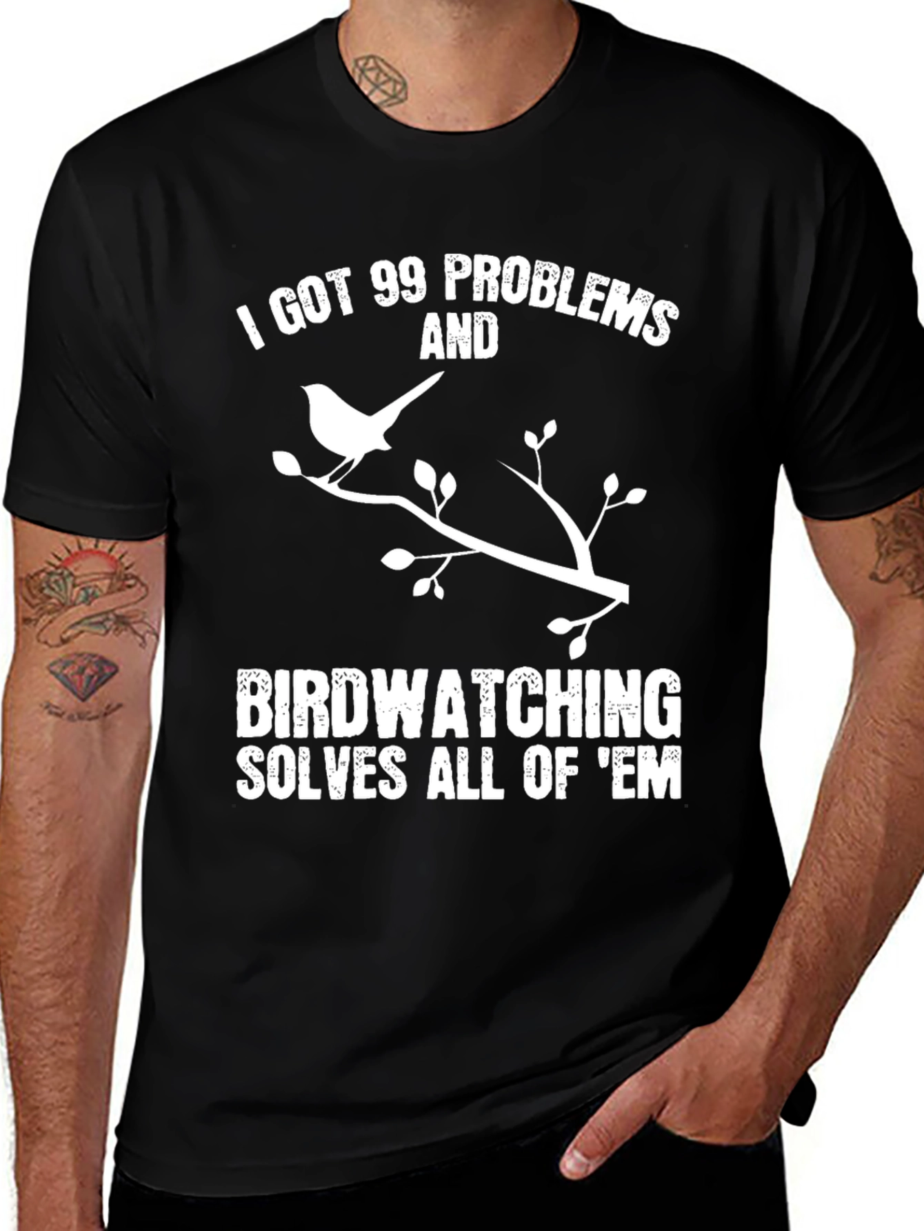 Variant 20 of Birdwatching Solves All T-Shirt
