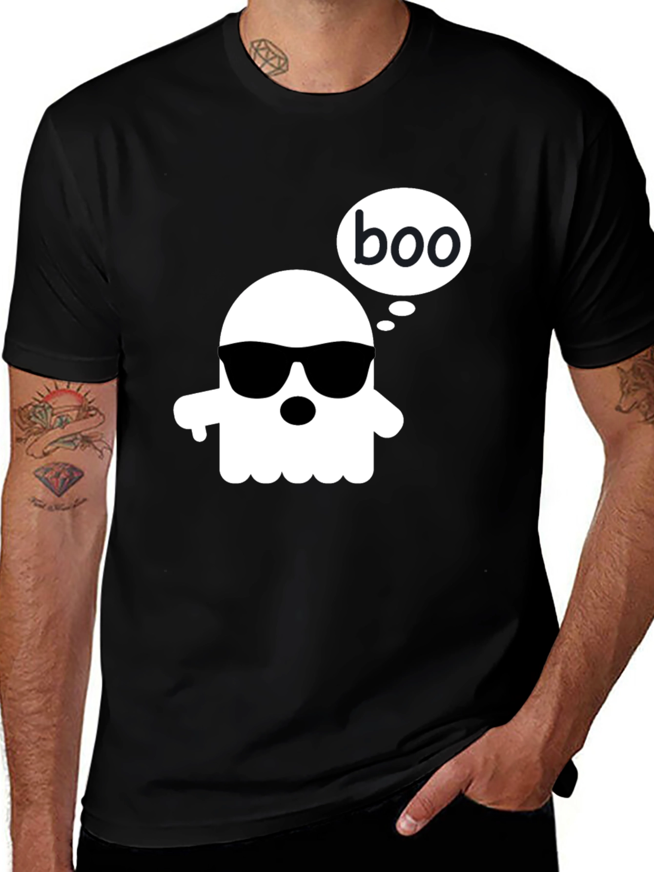Cool Ghost Boo T-Shirt - Halloween Style