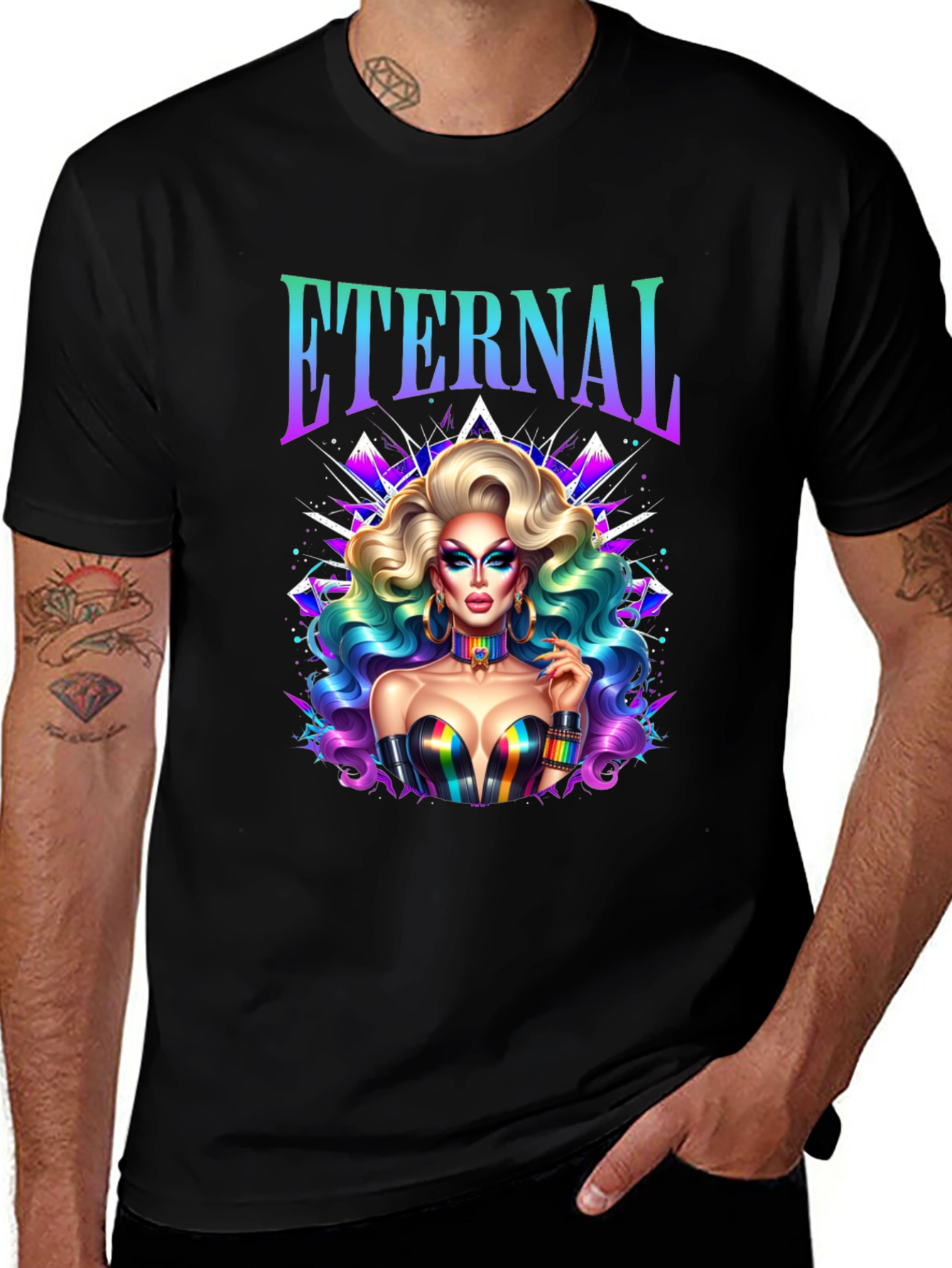 Variant 7 of Eternal Drag Queen T-Shirt - LGBTQ+ Pride Tee
