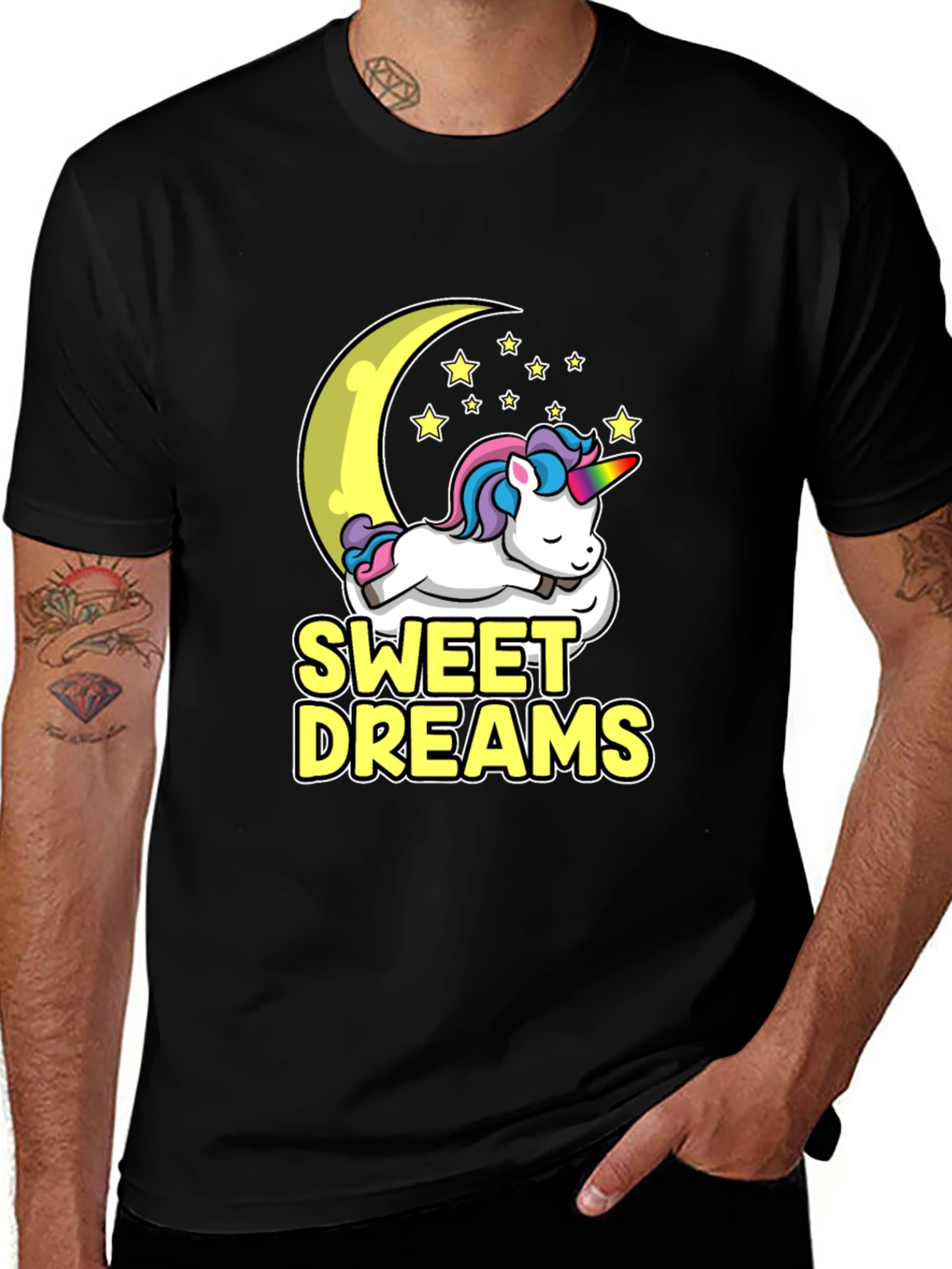 Variant 2 of Sweet Dreams Unicorn Graphic Tee
