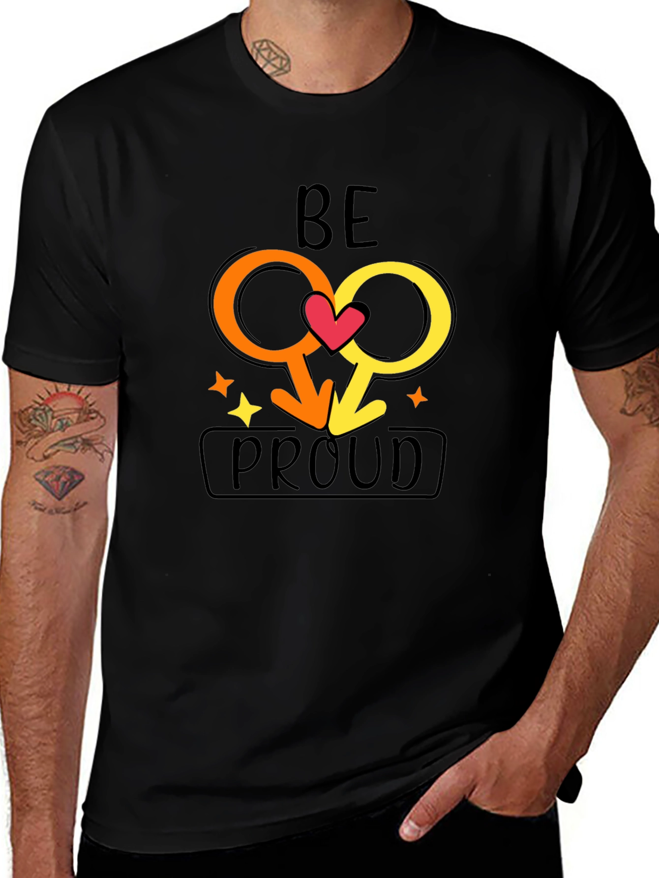 Variant 24 of Be Proud Gay Pride Graphic T-Shirt