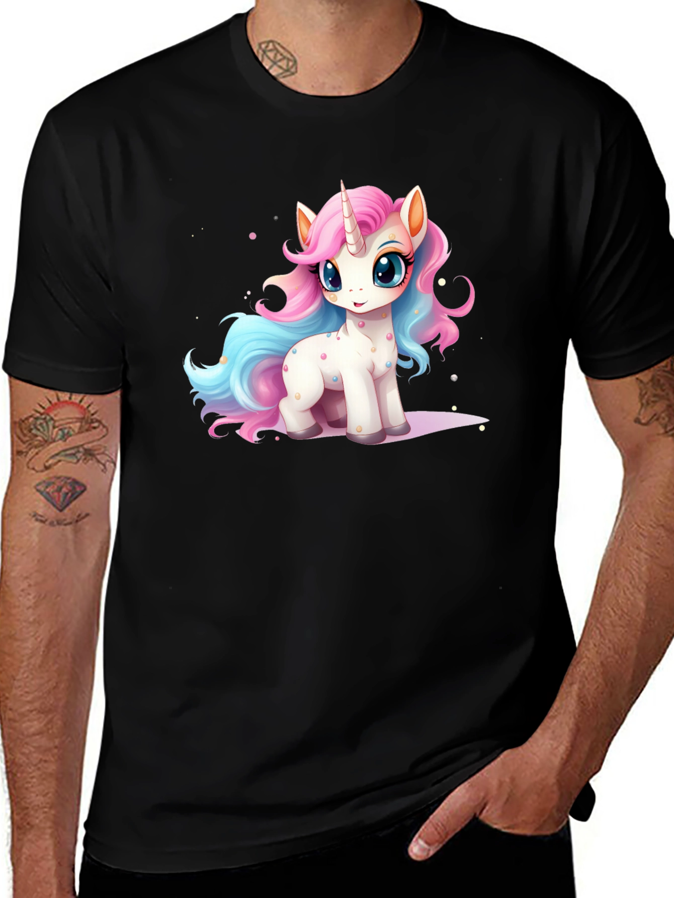 Variant 2 of Unicorn Cartoon T-Shirt