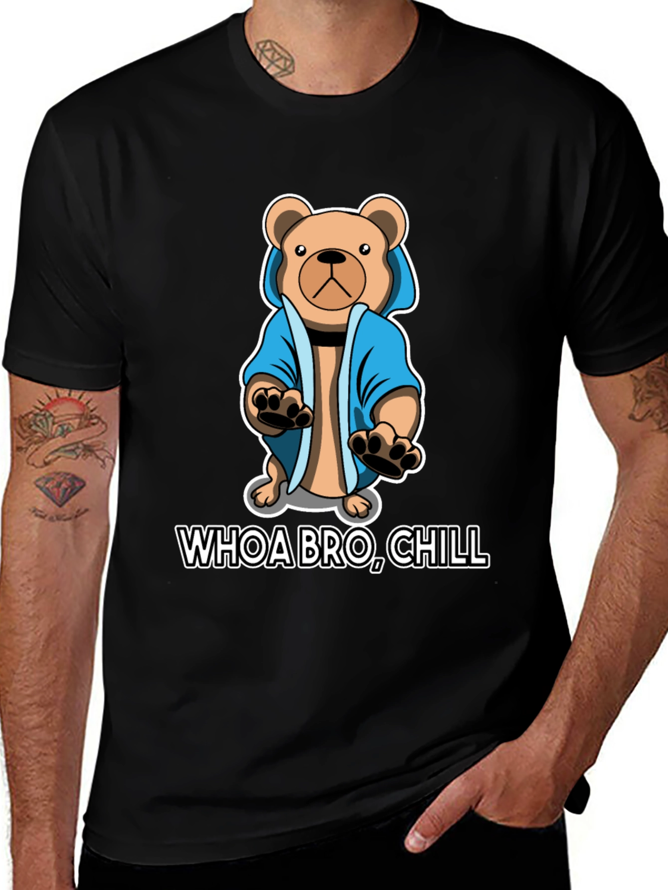 Variant 6 of Chill Bear Graphic T-Shirt