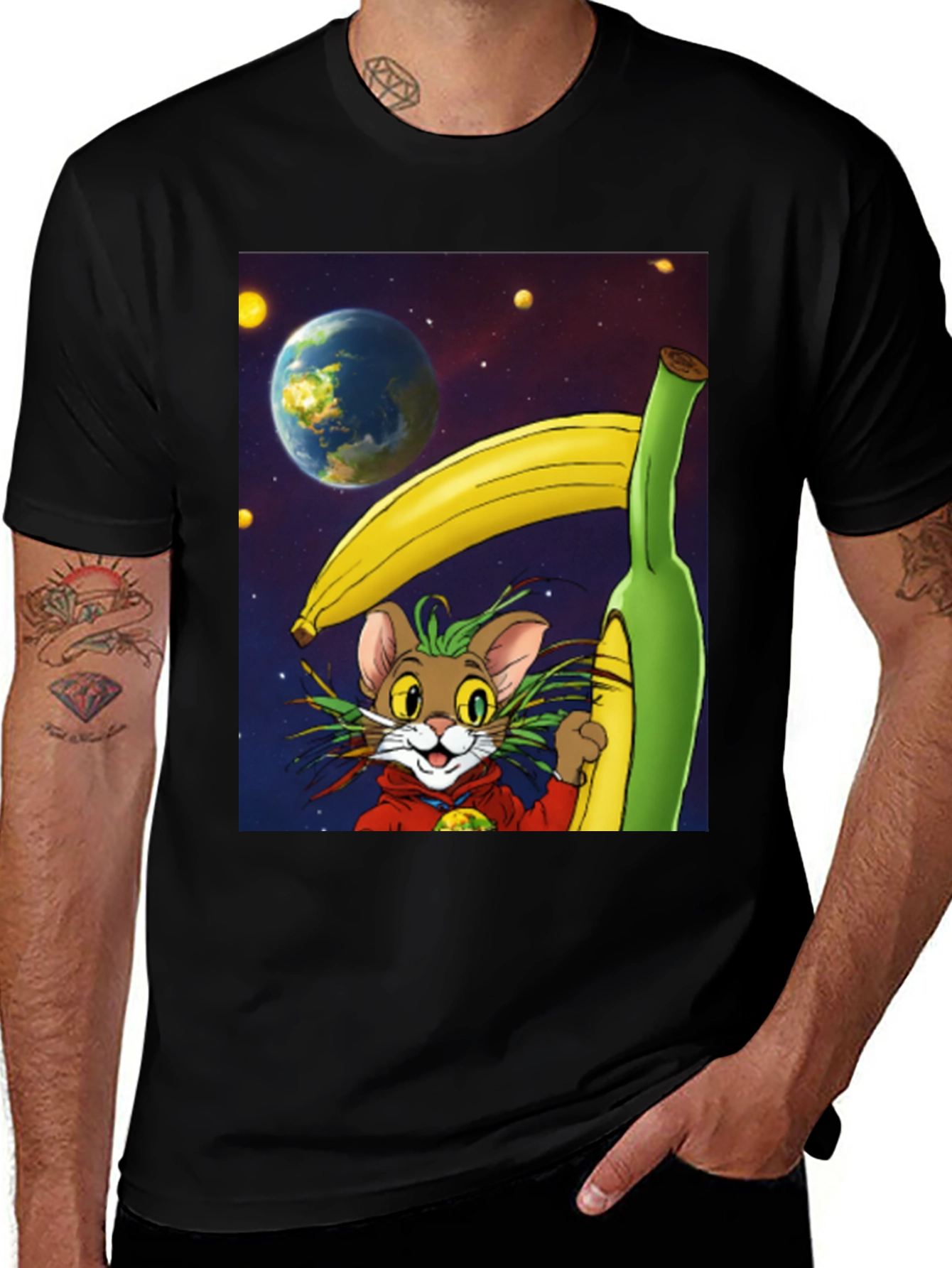 Variant 17 of Banana Galaxy T-Shirt