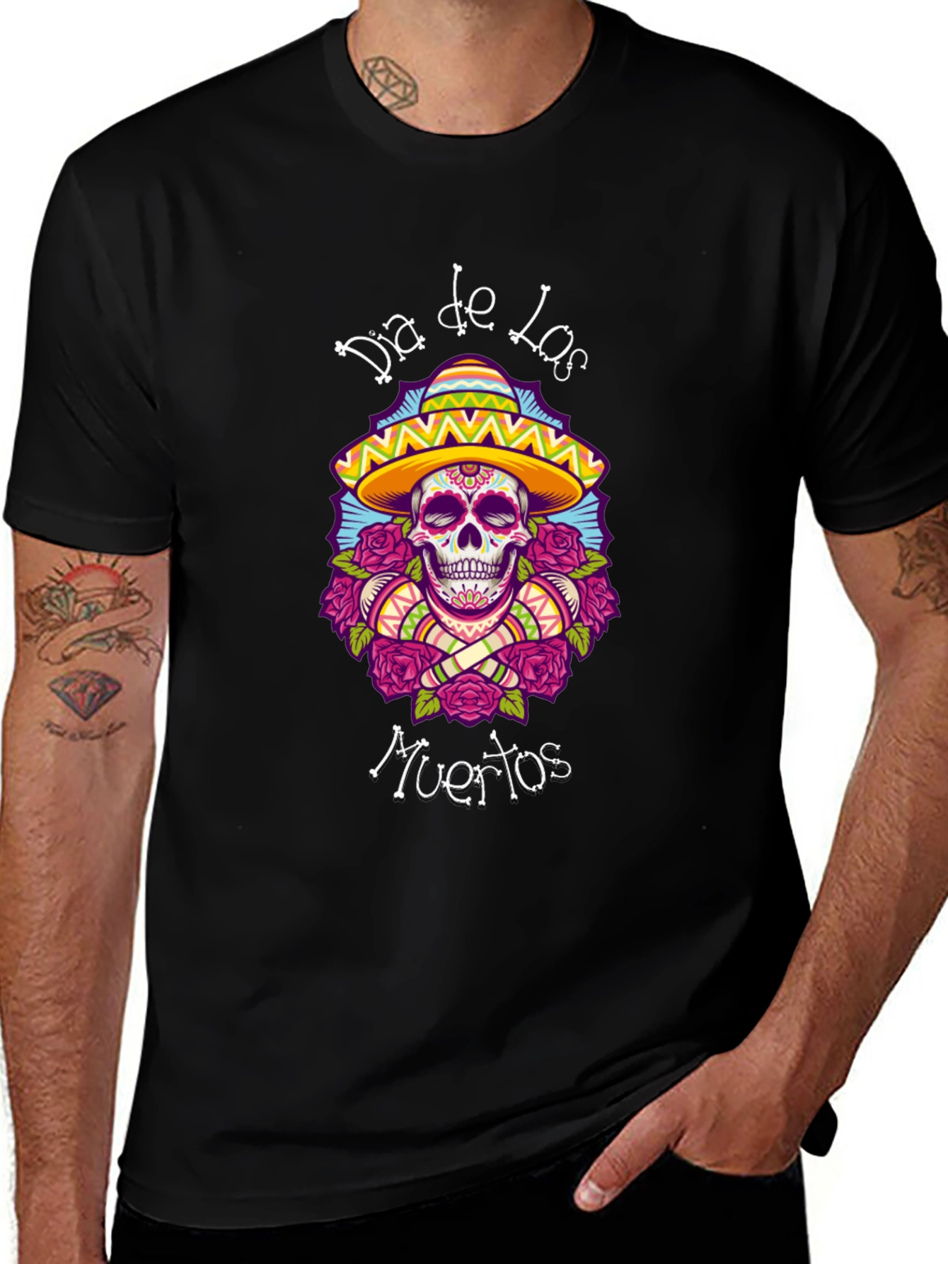 Dia de los Muertos Skull T-Shirt