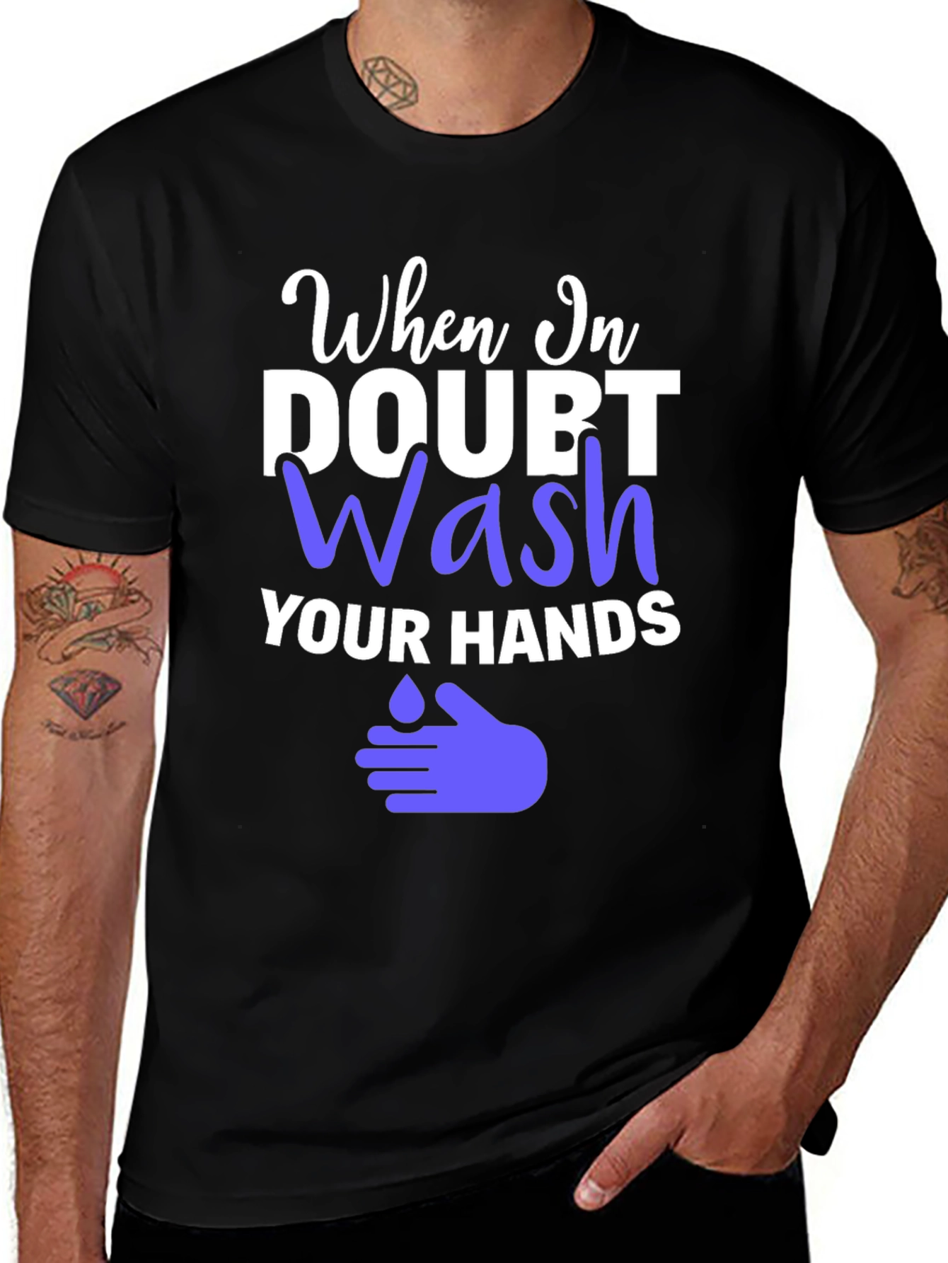 Variant 14 of Wash Your Hands Graphic Tee