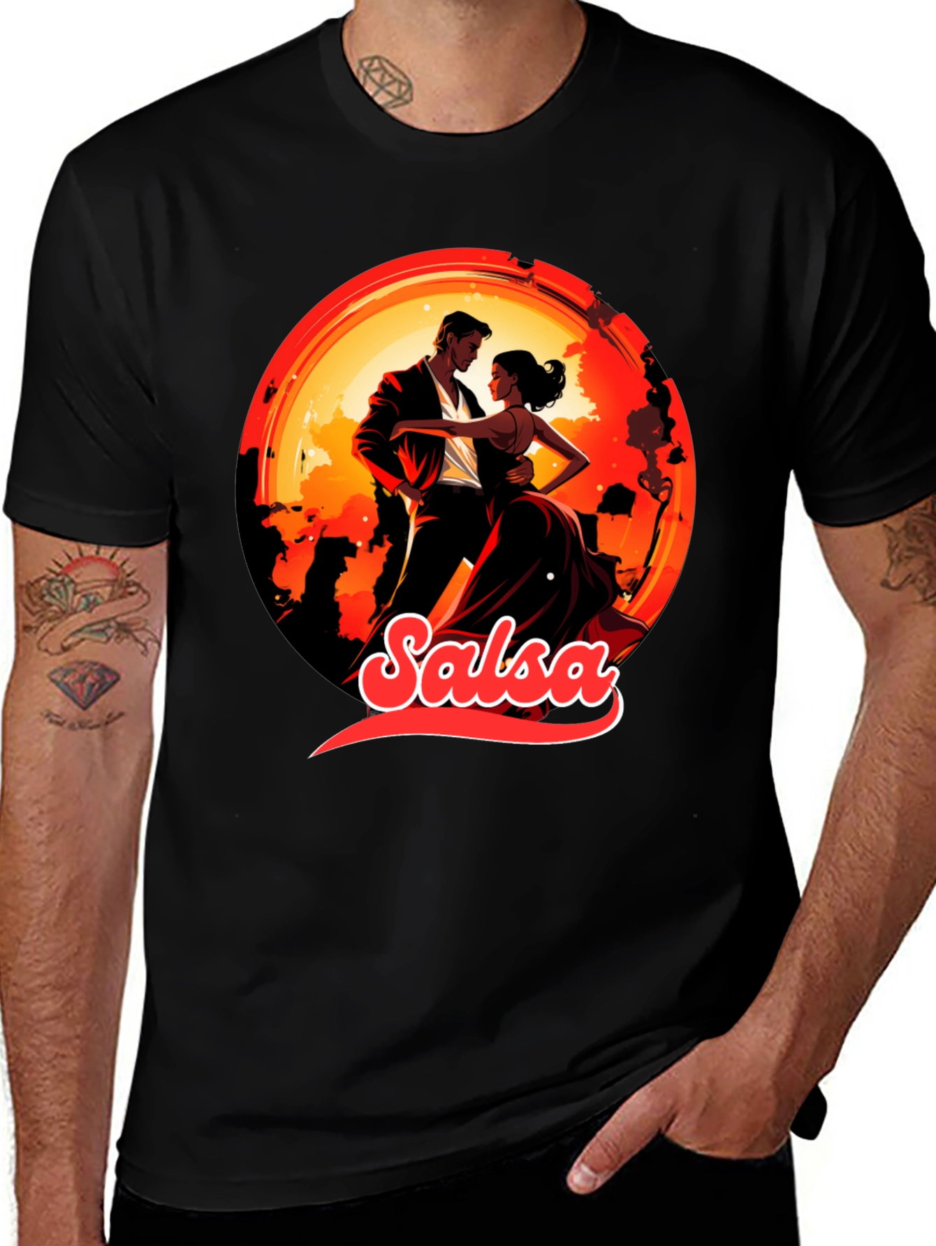 Variant 11 of Salsa Dance Black T-Shirt