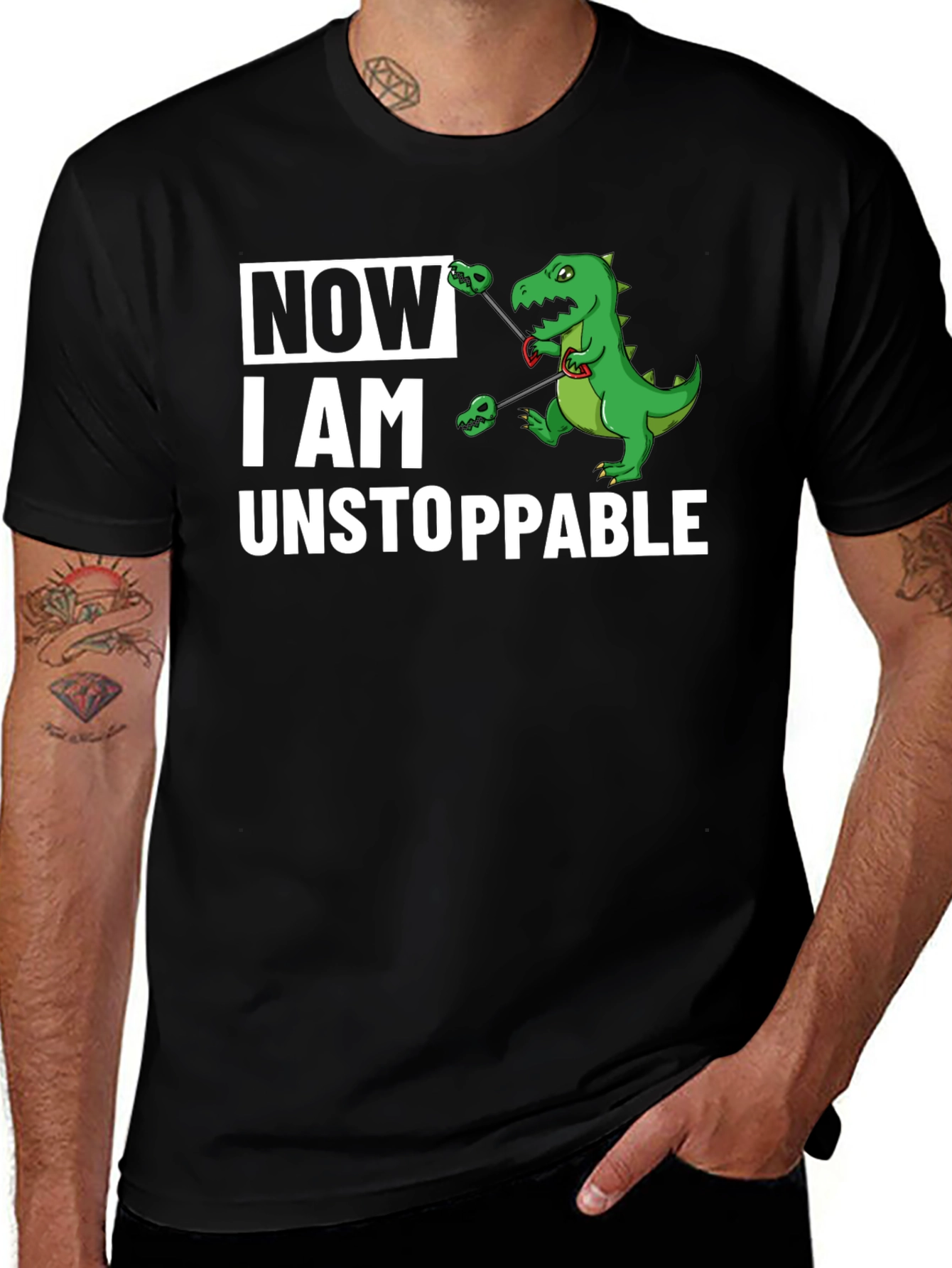 Variant 4 of Unstoppable Dinosaur T-Shirt