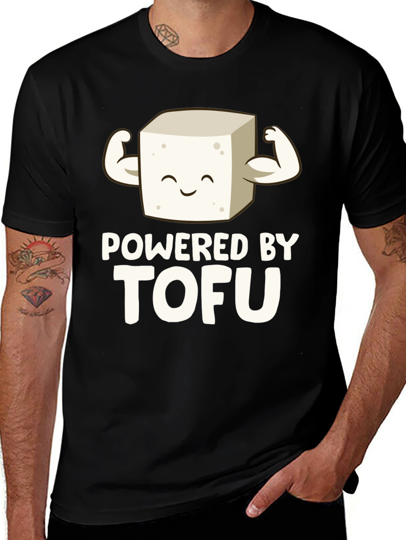 Variant 11 of Powered by Tofu Graphic Tee