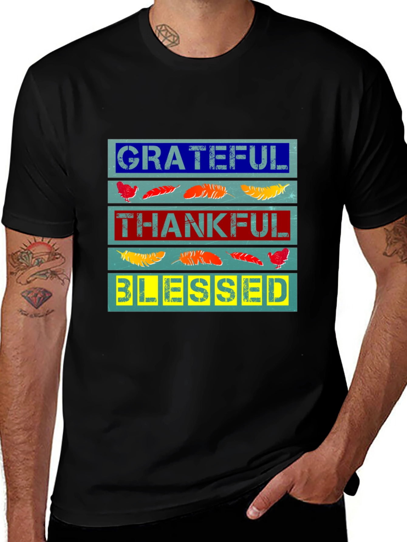 Grateful Thankful Blessed T-Shirt