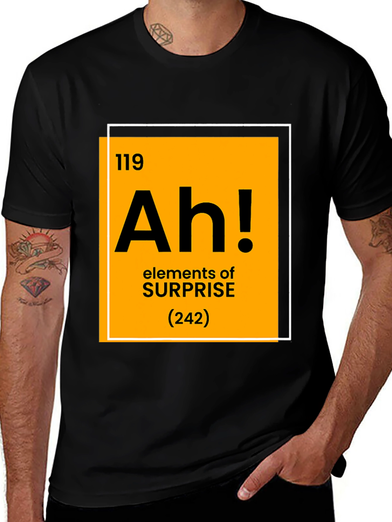Variant 5 of Elements of Surprise Graphic Tee - Funny Chemistry Shirt