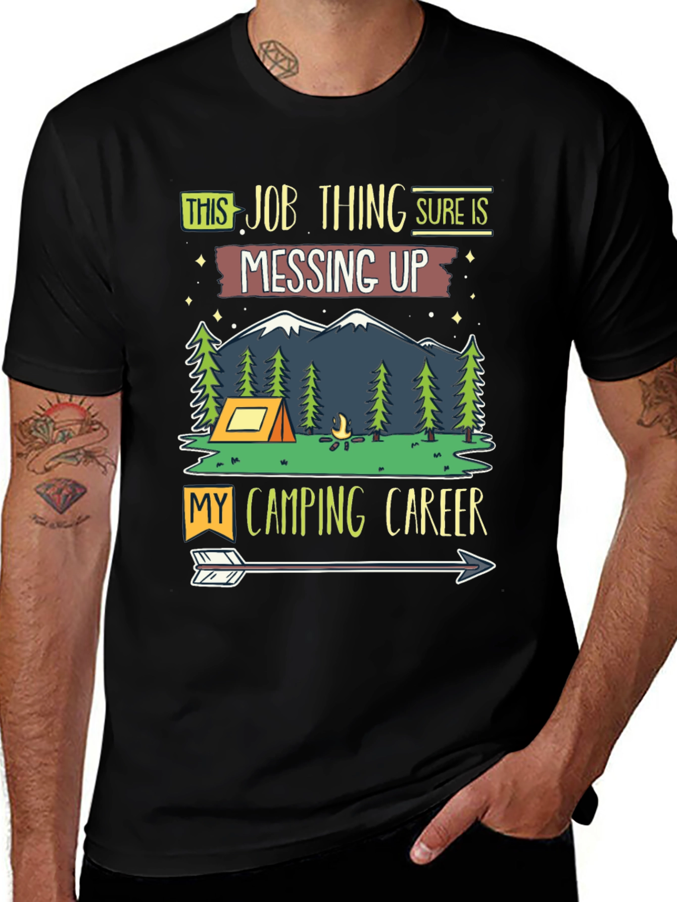 Variant 10 of Funny Camping Career T-Shirt