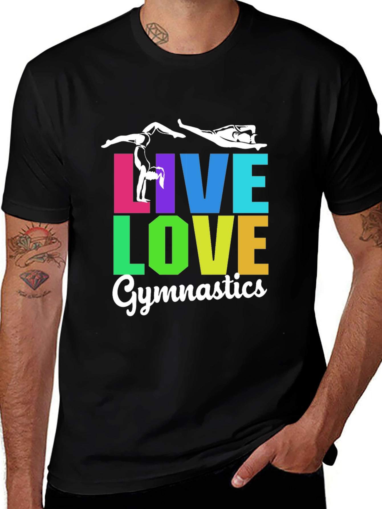 Variant 27 of Live Love Gymnastics Graphic T-Shirt