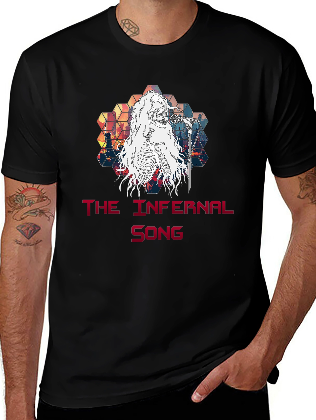 The Infernal Song Skeleton Graphic T-Shirt