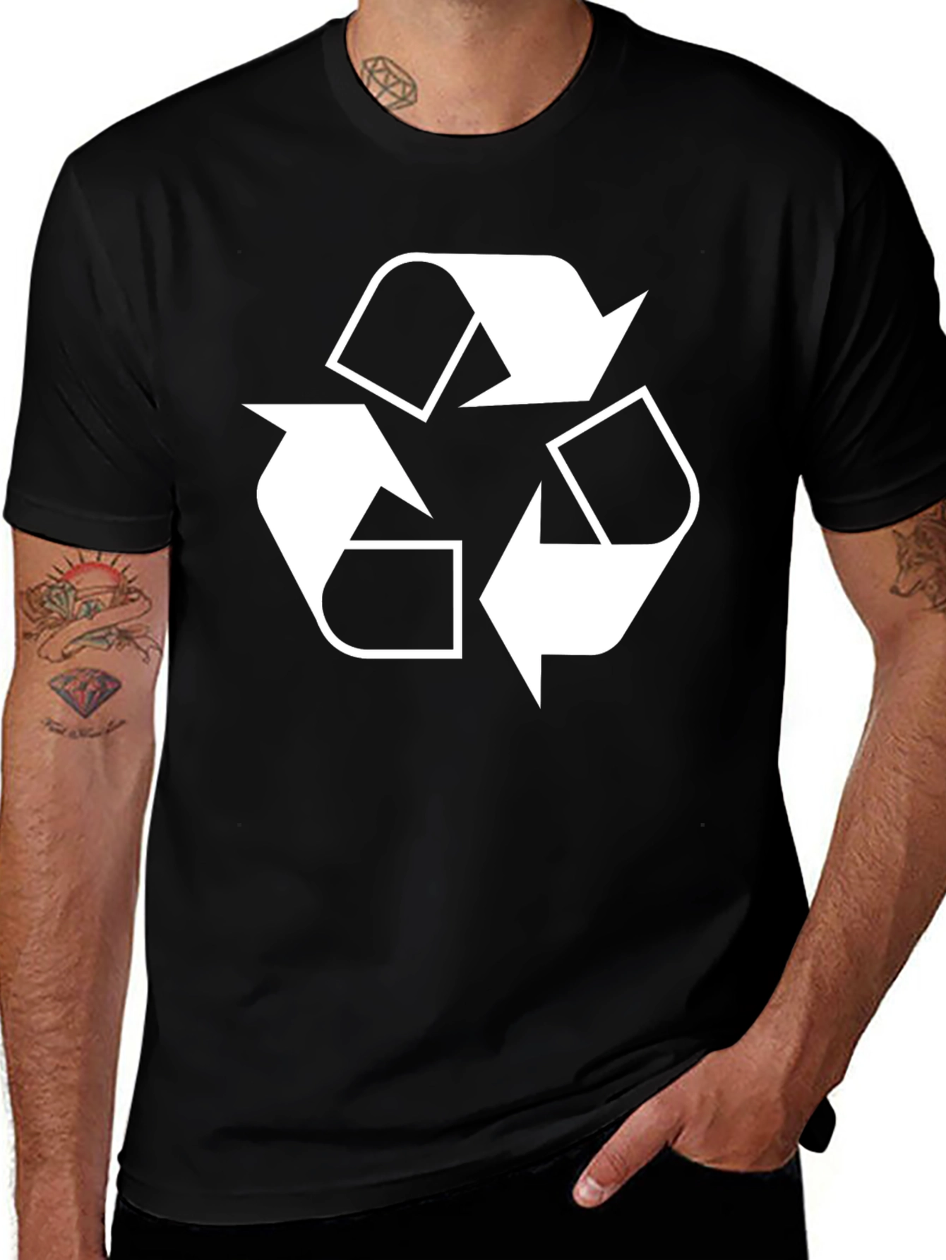 Variant 11 of Recycle Symbol T-Shirt - Eco-Friendly Design