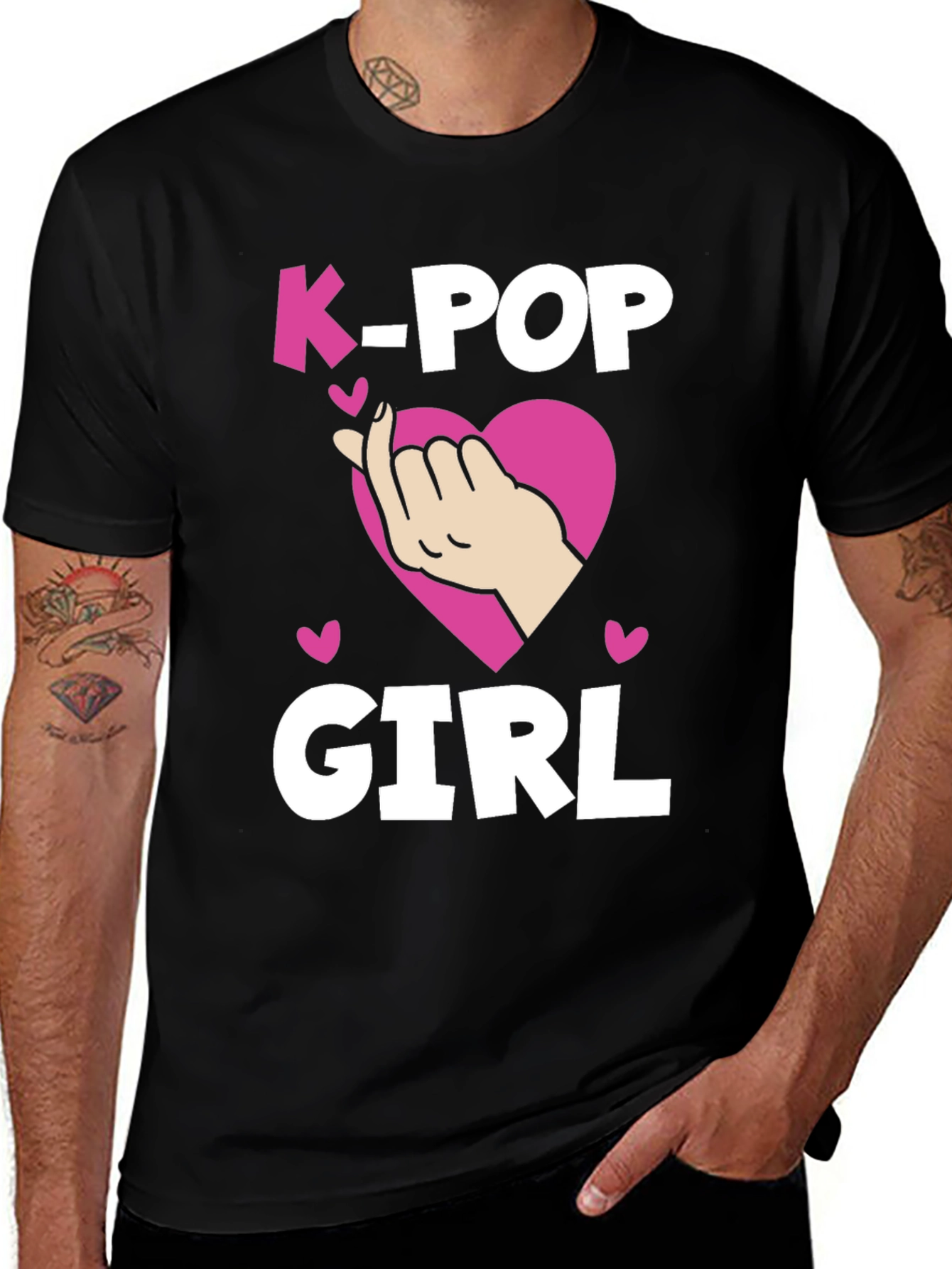 K-Pop Girl Heart T-Shirt