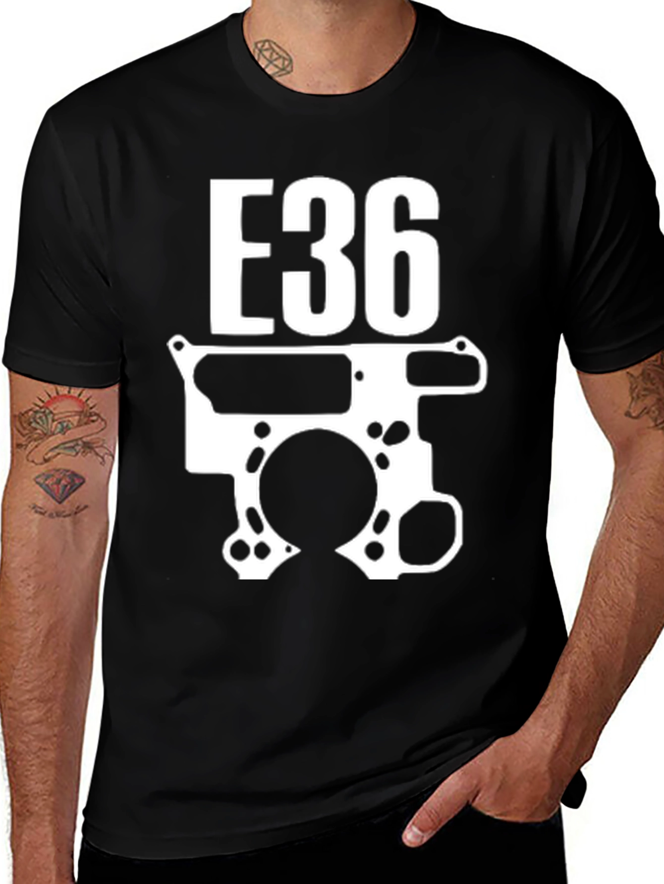 E36 Engine T-Shirt - Car Enthusiast Tee