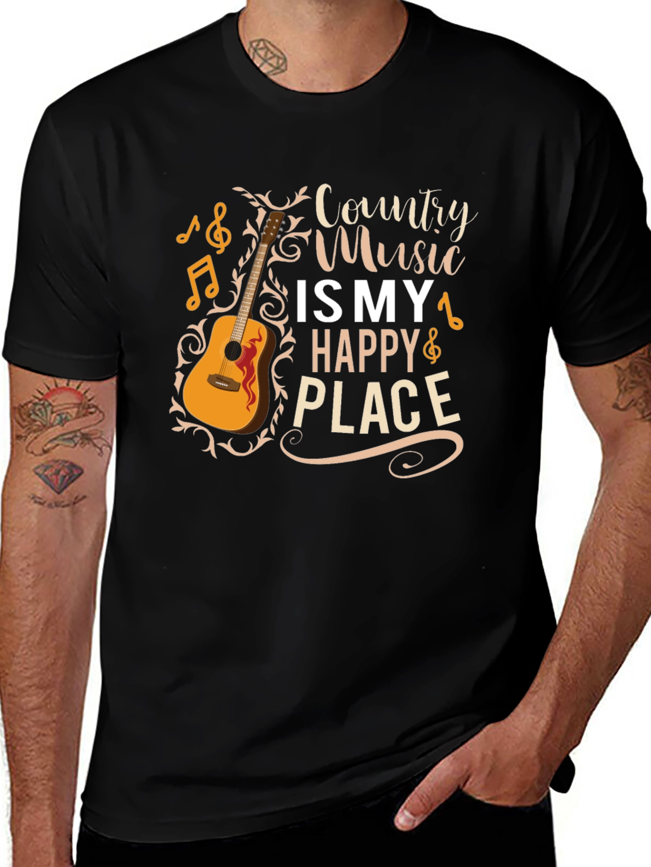 Country Music T-Shirt - 'My Happy Place' Design