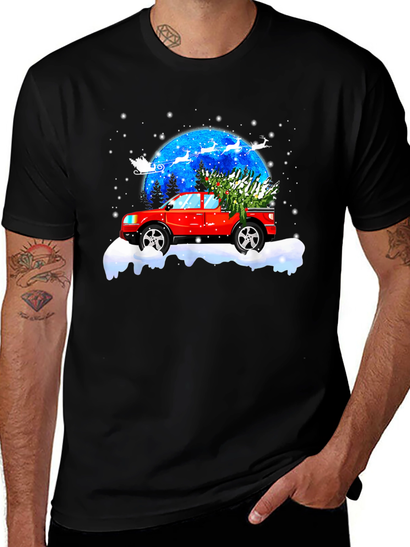 Christmas Truck T-Shirt - Holiday Gift