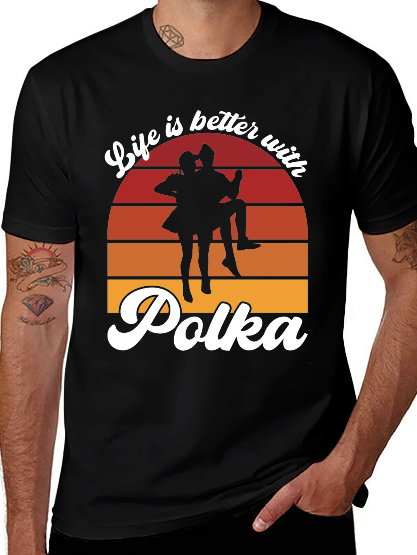 Variant 3 of Life is Better with Polka T-Shirt - Dance Tee