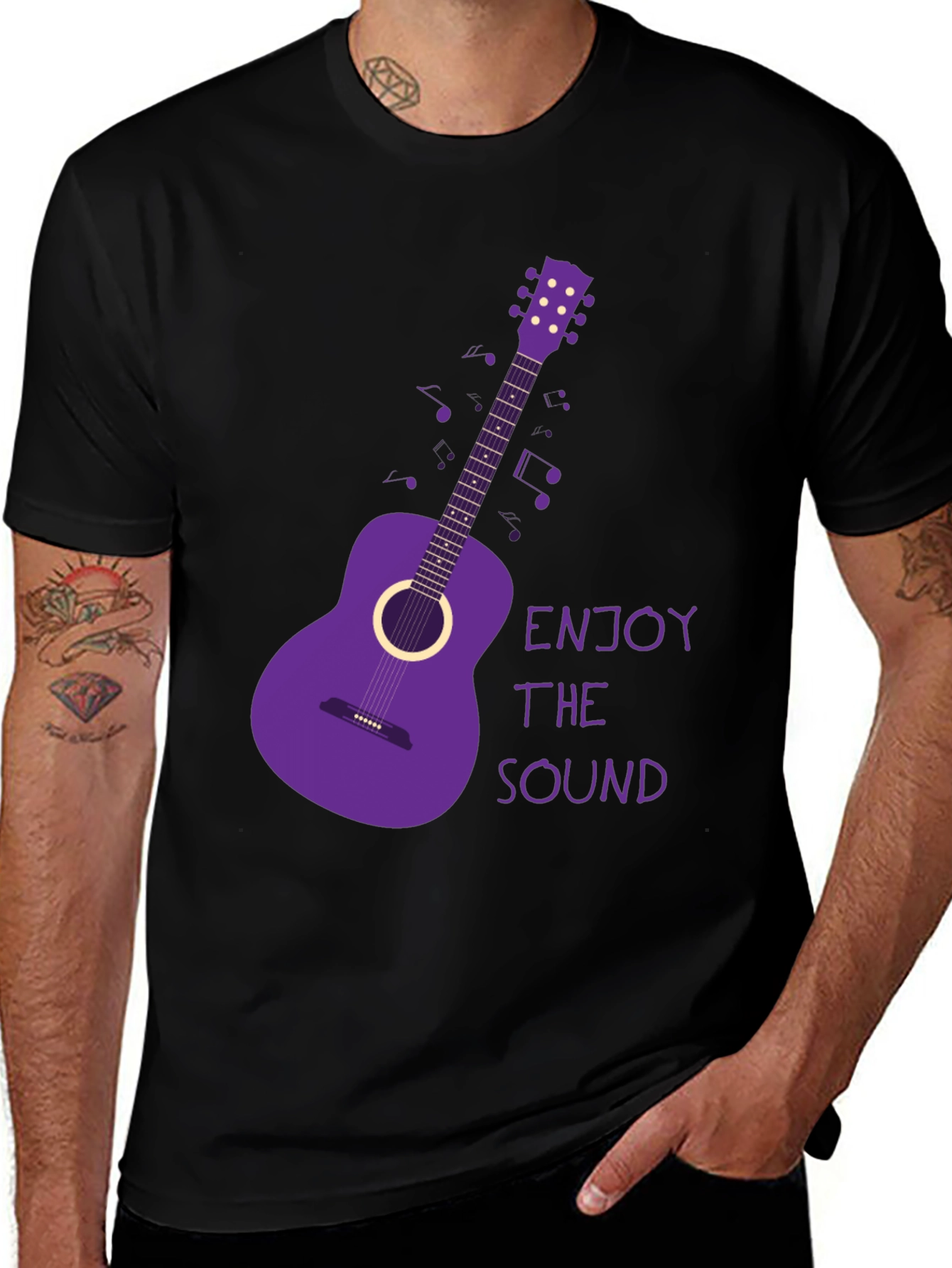 Variant 3 of Enjoy the Sound Guitar Graphic Tee
