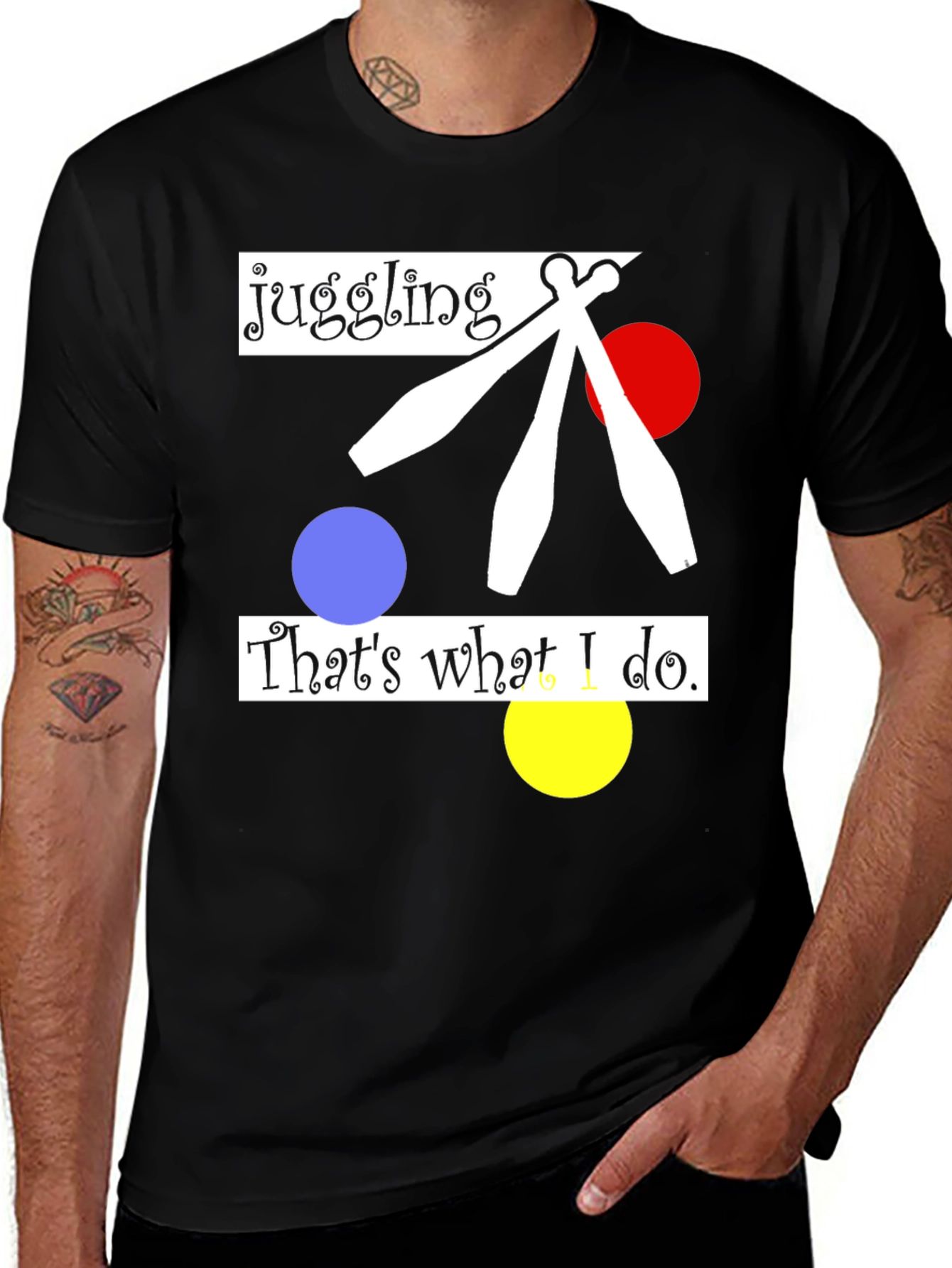 Variant 7 of Juggling Graphic T-Shirt