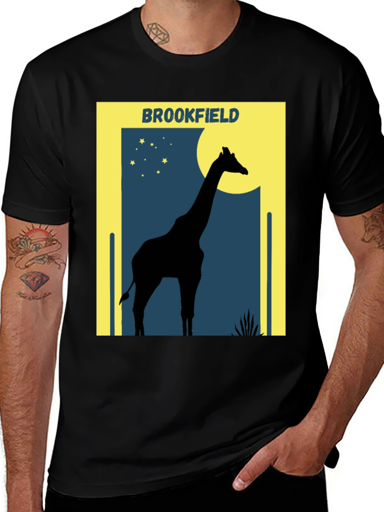 Variant 17 of Brookfield Giraffe T-Shirt: Graphic Tee