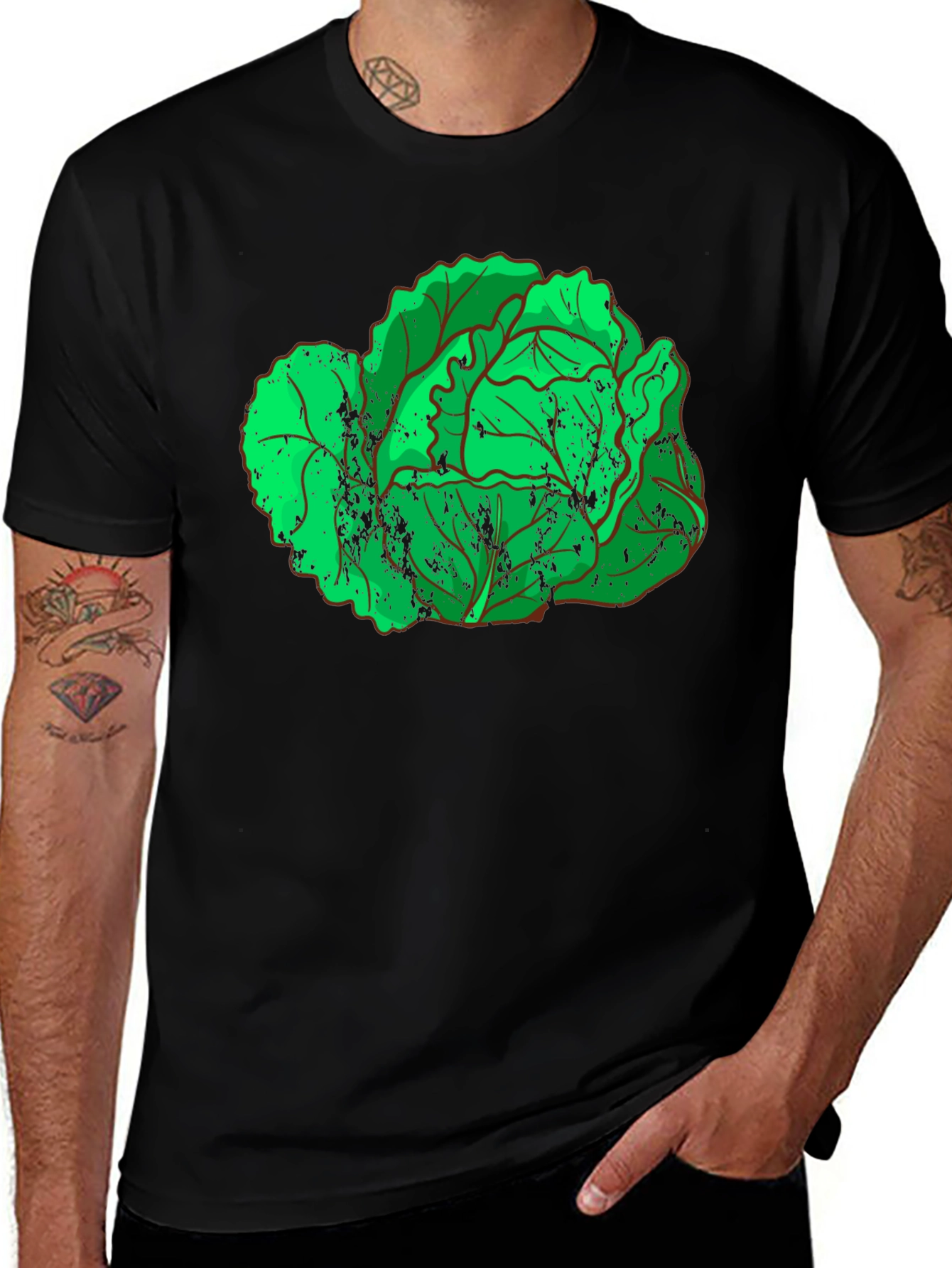 Variant 2 of Cabbage Graphic Tee - Fresh Style