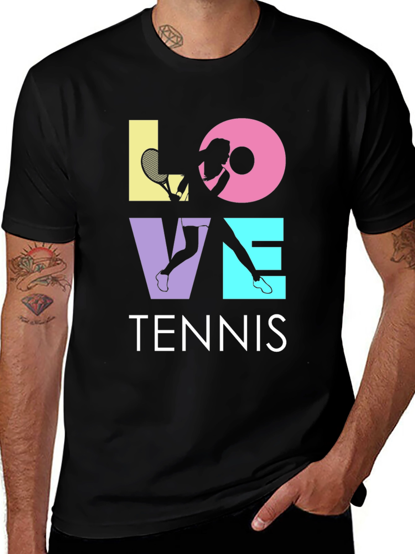 Love Tennis Graphic T-Shirt - Stylish & Comfortable