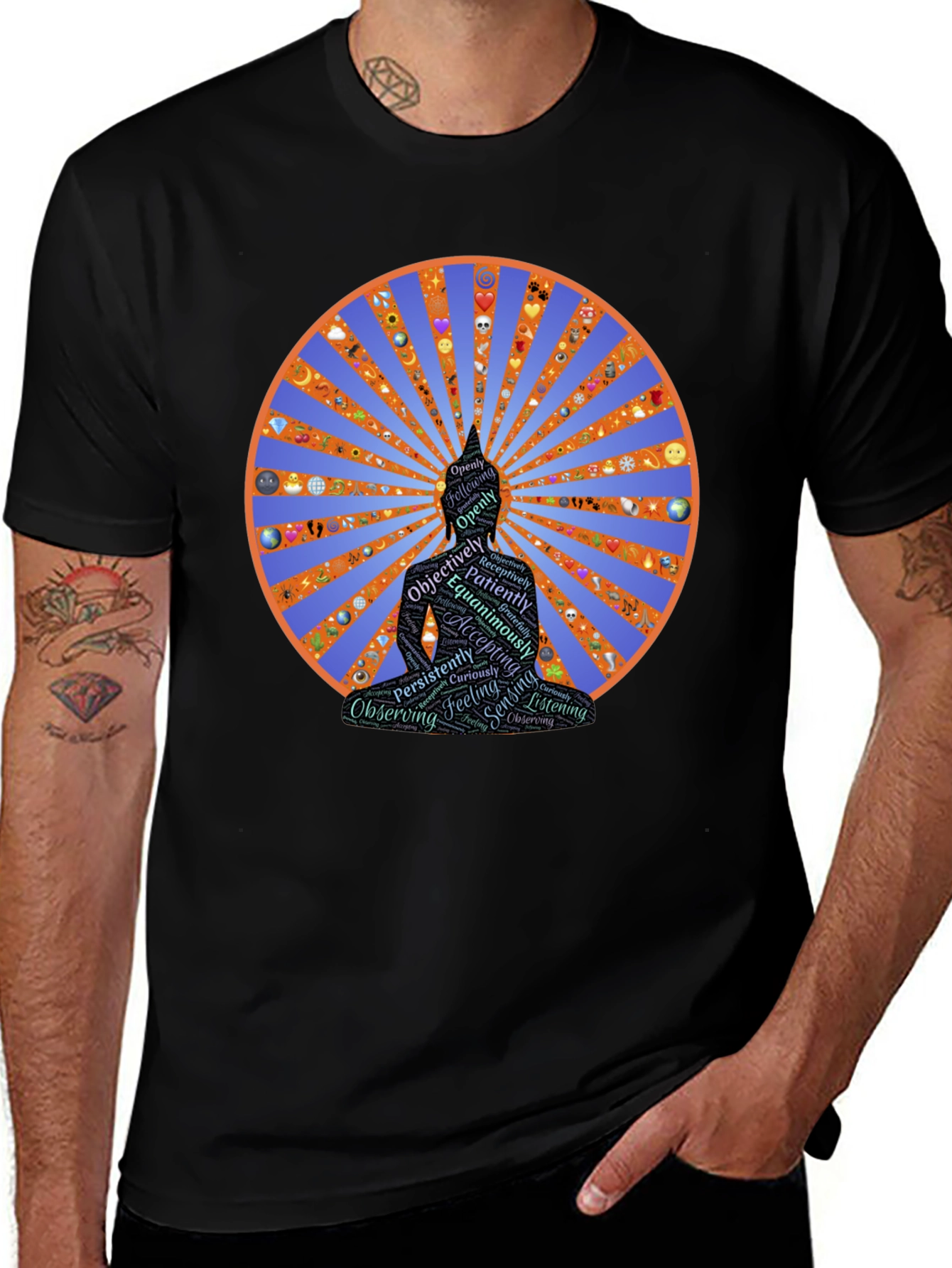 Meditative Buddha T-Shirt - Spiritual Design