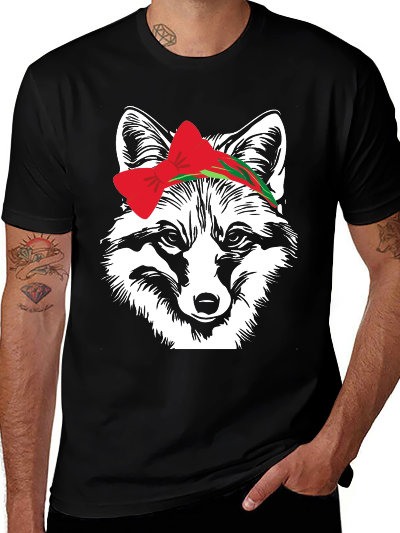 Variant 3 of Fox Head T-Shirt with Bow