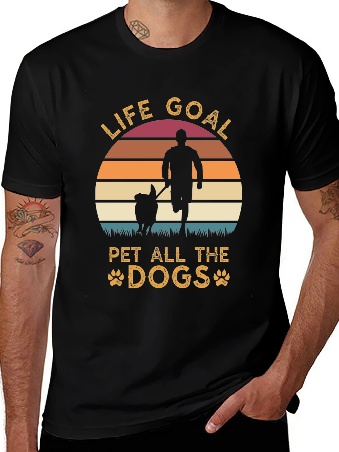 Variant 23 of Life Goal: Pet All the Dogs T-Shirt