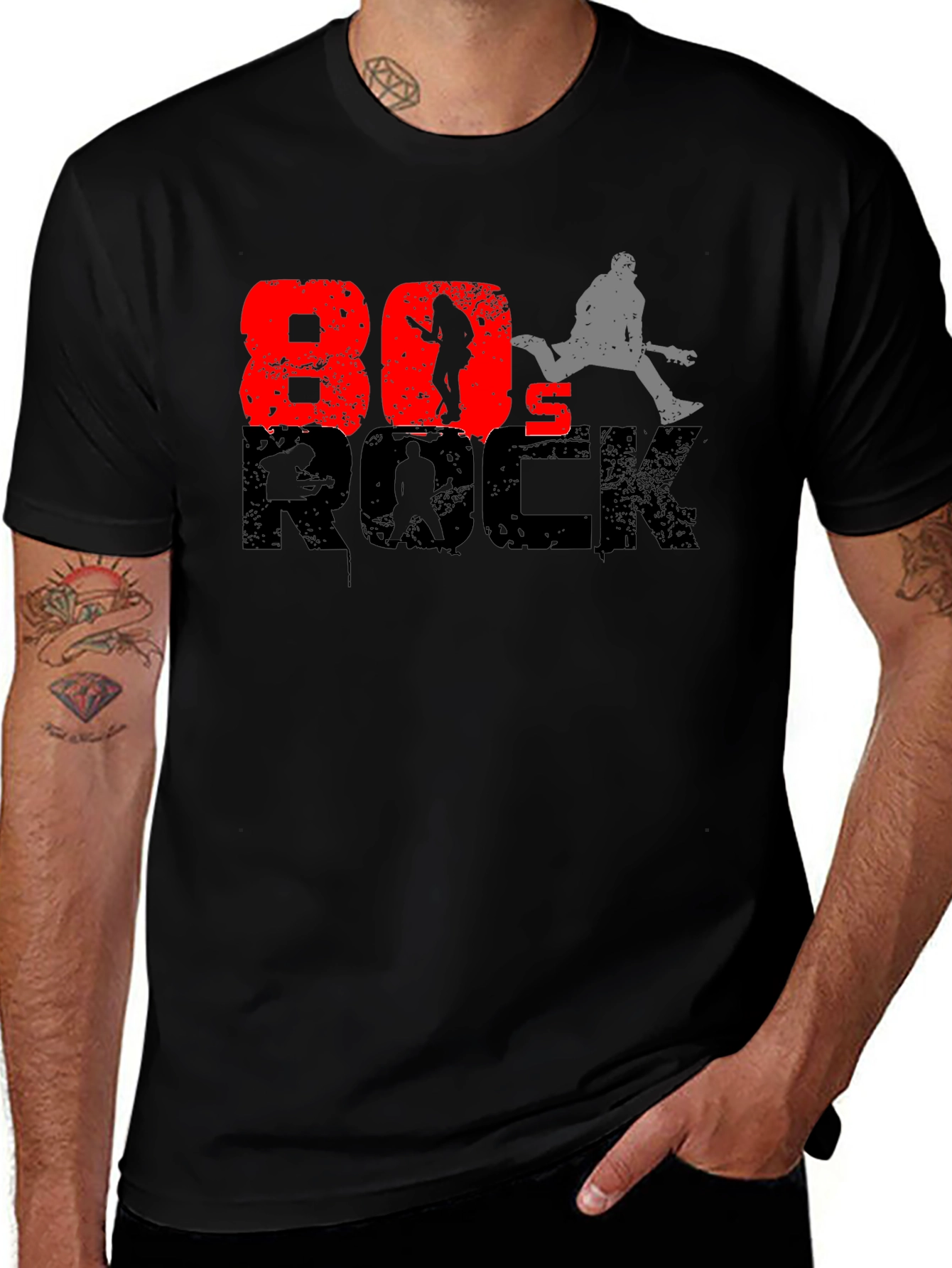 Variant 8 of Retro 80's Rock Graphic T-Shirt