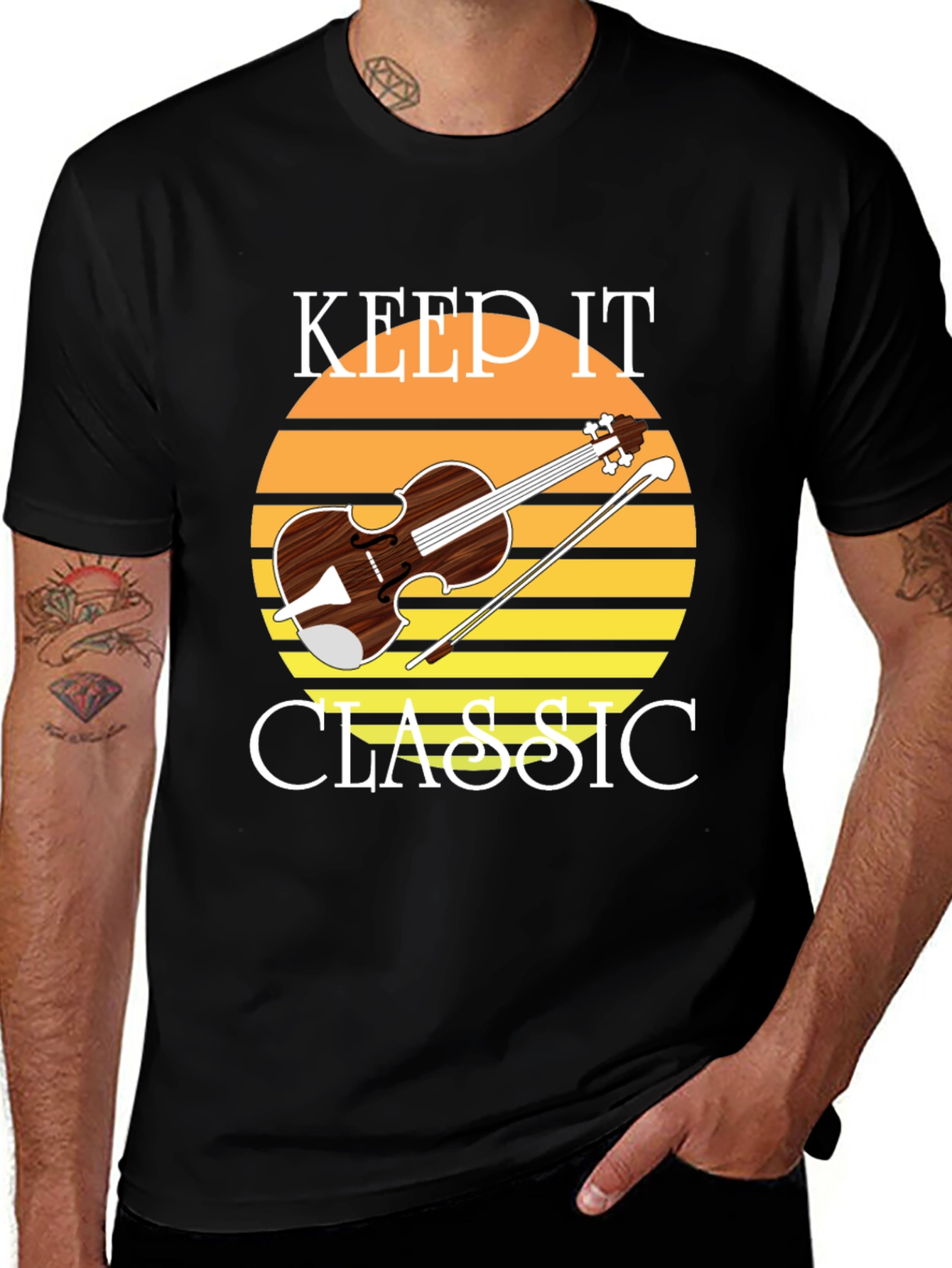 Variant 4 of Keep It Classic Violin T-Shirt