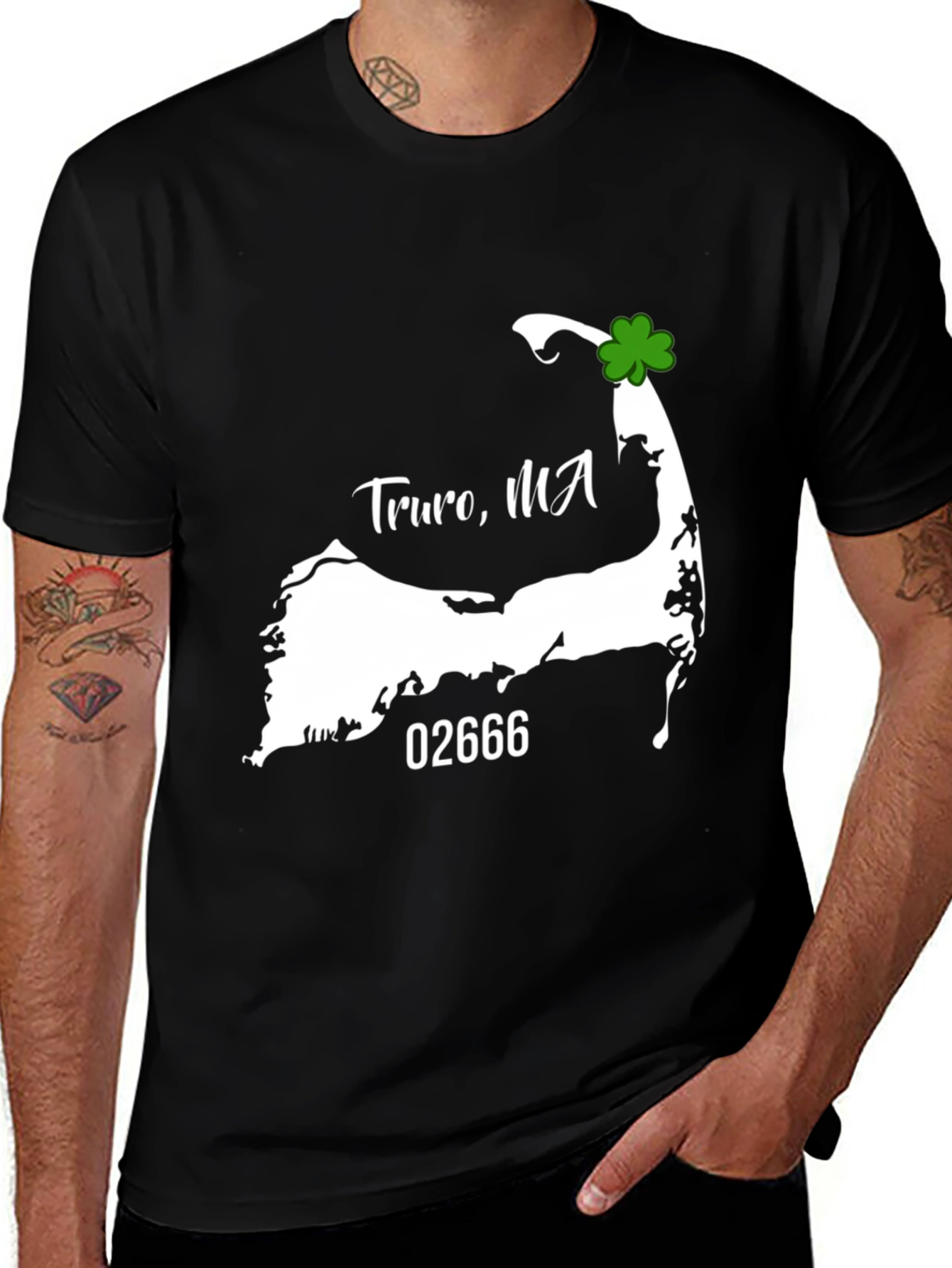 Truro, MA T-Shirt with Shamrock