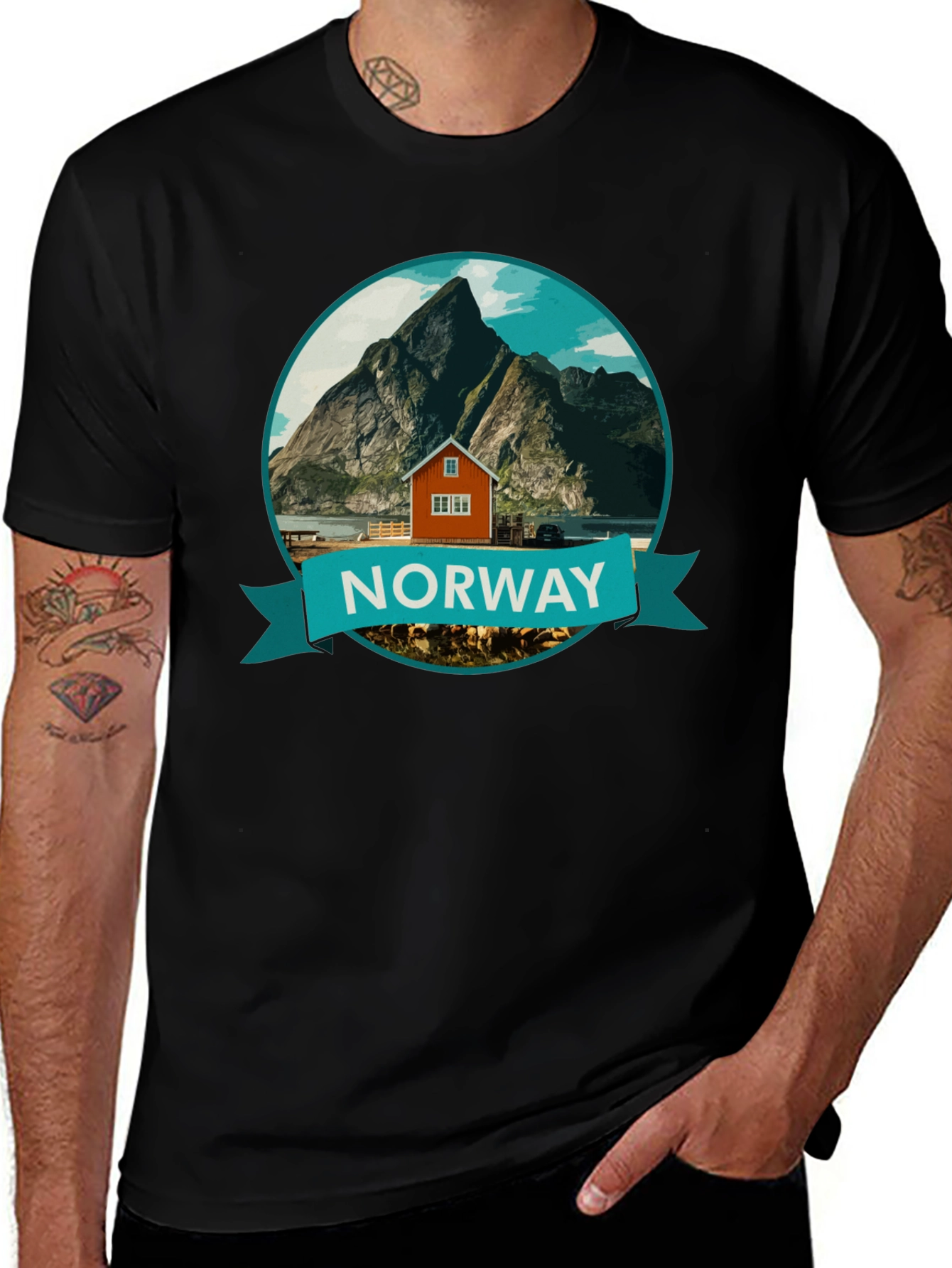 Norway Graphic Tee - Black T-Shirt