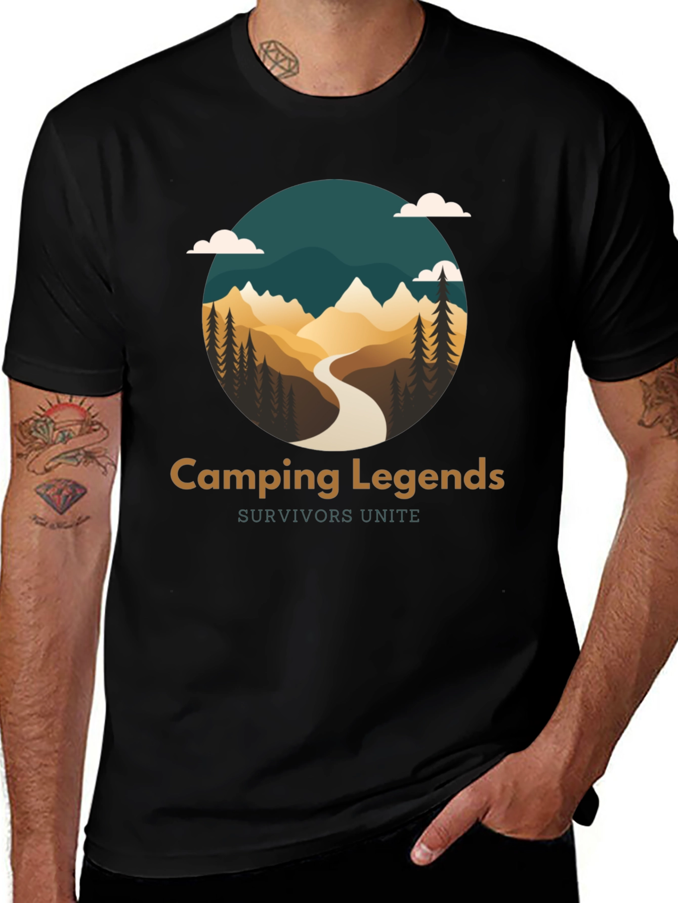 Variant 26 of Camping Legends T-Shirt - Survivors Unite