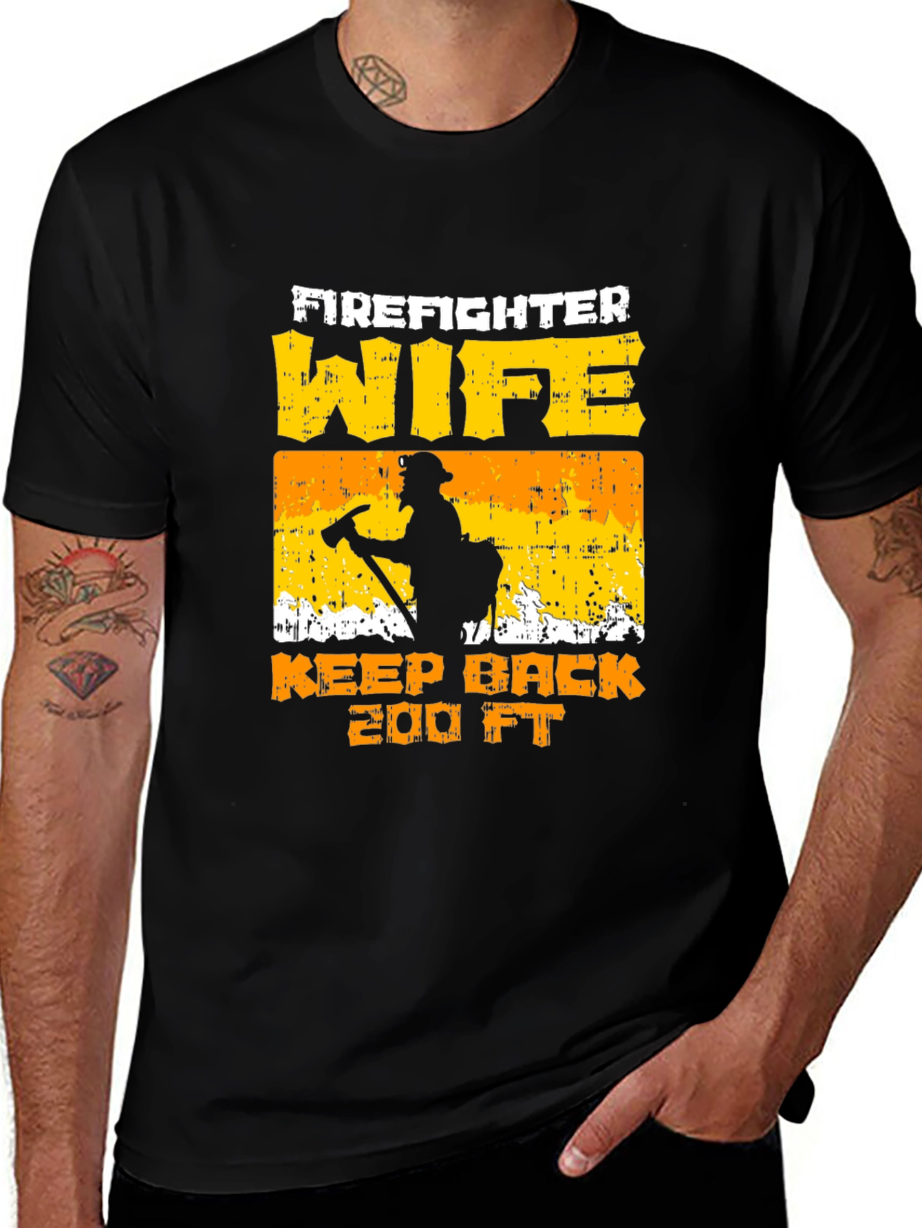 Variant 5 of Firefighter Wife Keep Back 200 FT T-Shirt