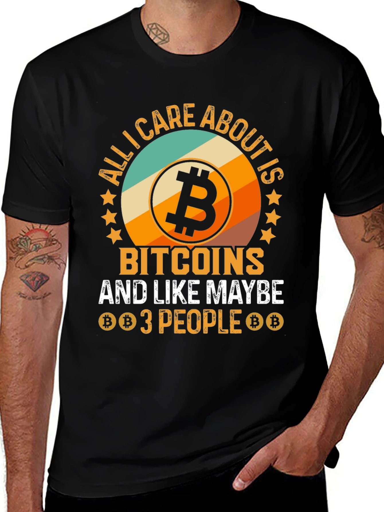 Variant 2 of Bitcoin T-Shirt - Crypto Lover Tee
