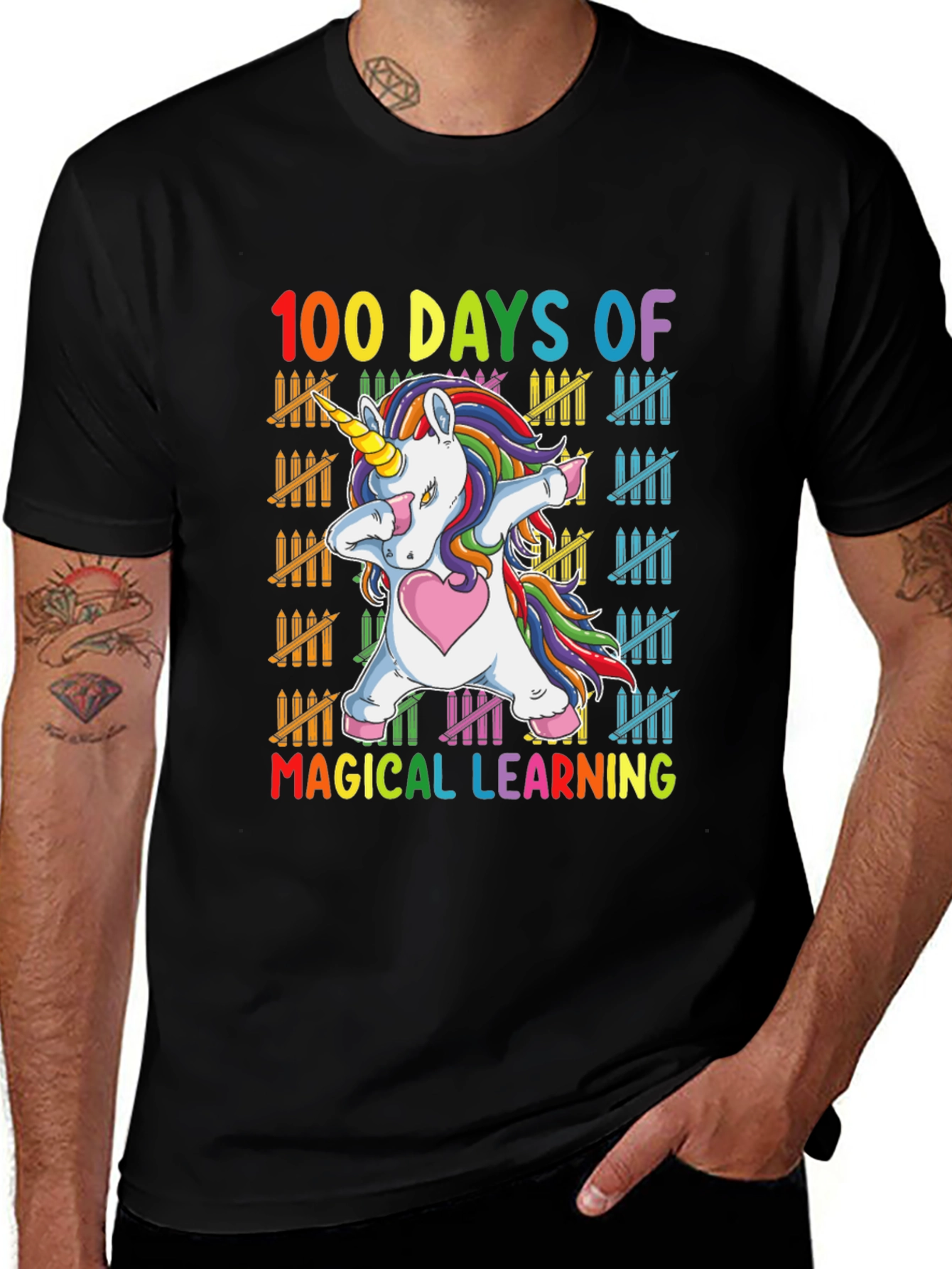 Variant 2 of 100 Days of Magical Learning Unicorn T-Shirt