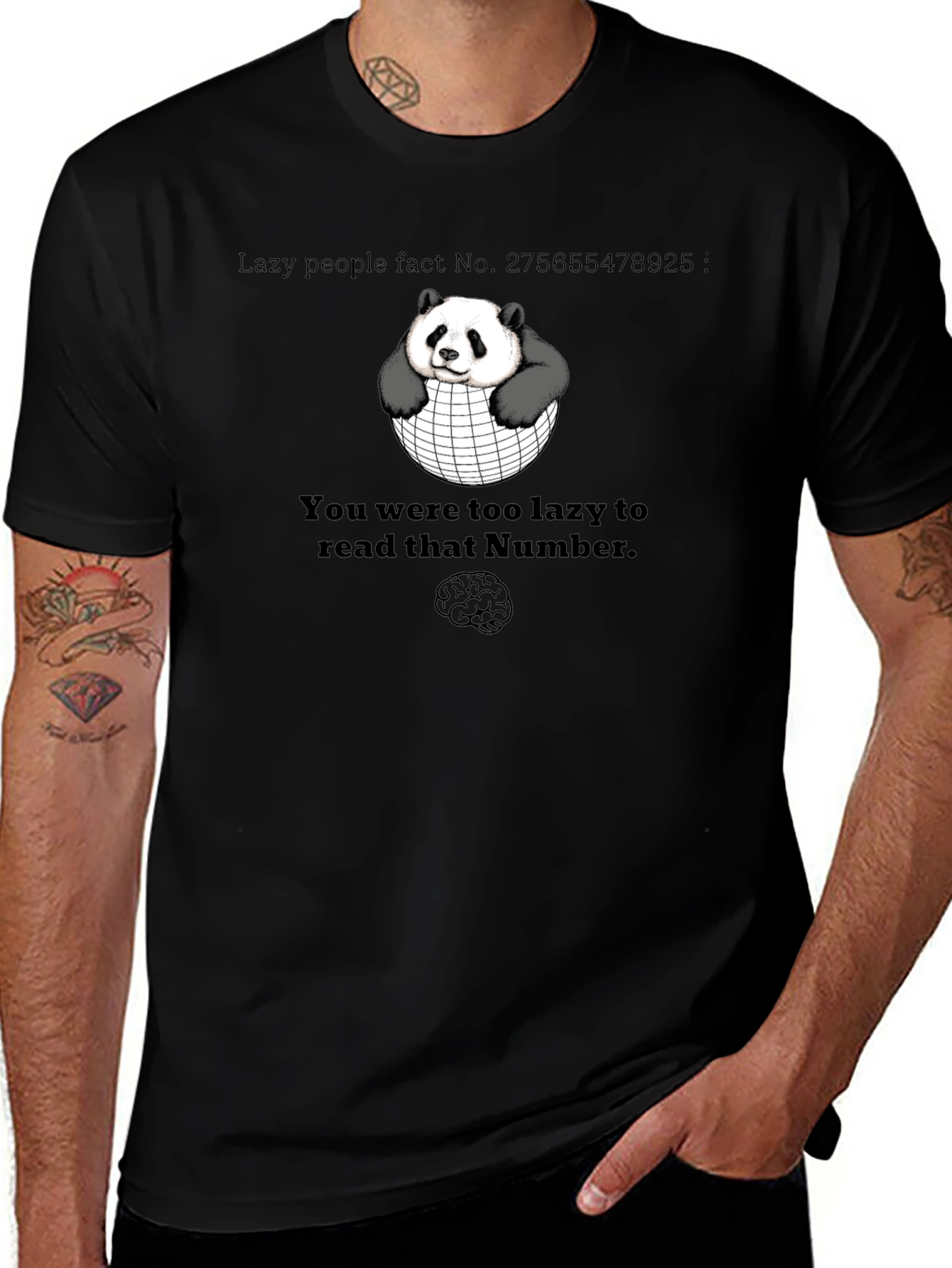 Lazy Panda Fact T-Shirt