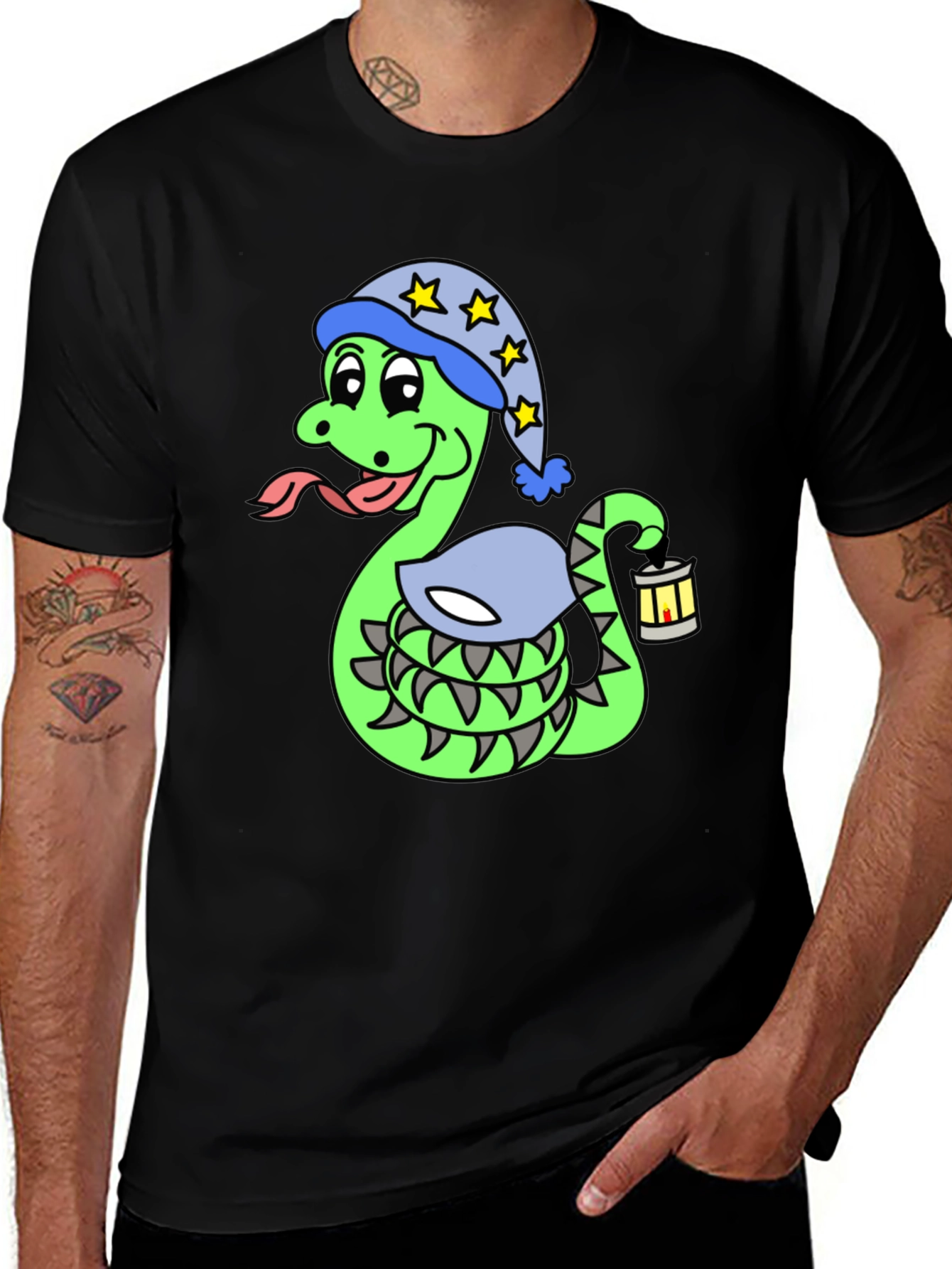 Variant 8 of Snake in Pajamas Graphic T-Shirt