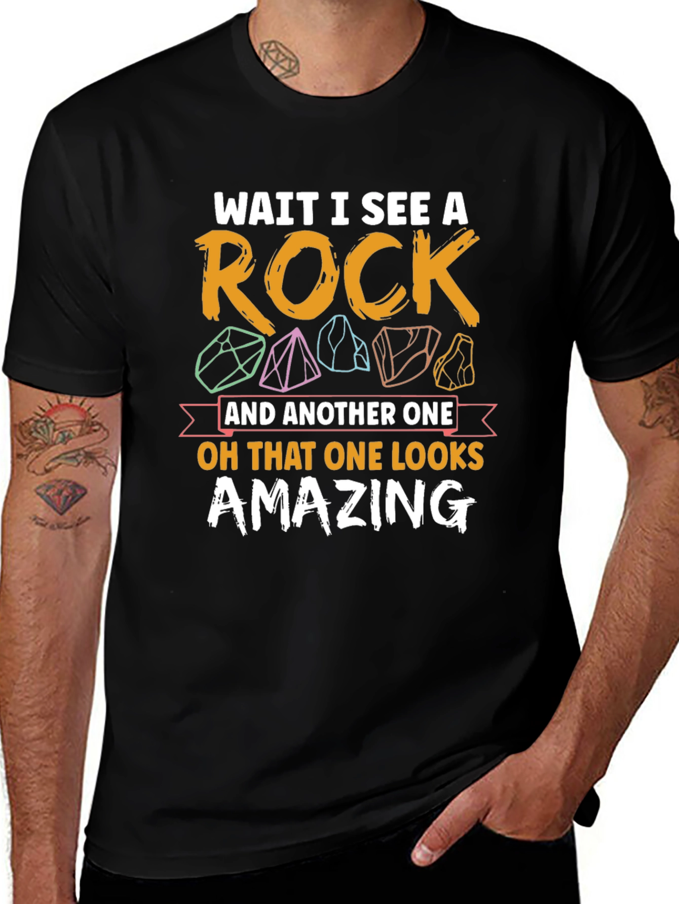 Wait I See a Rock Graphic Tee